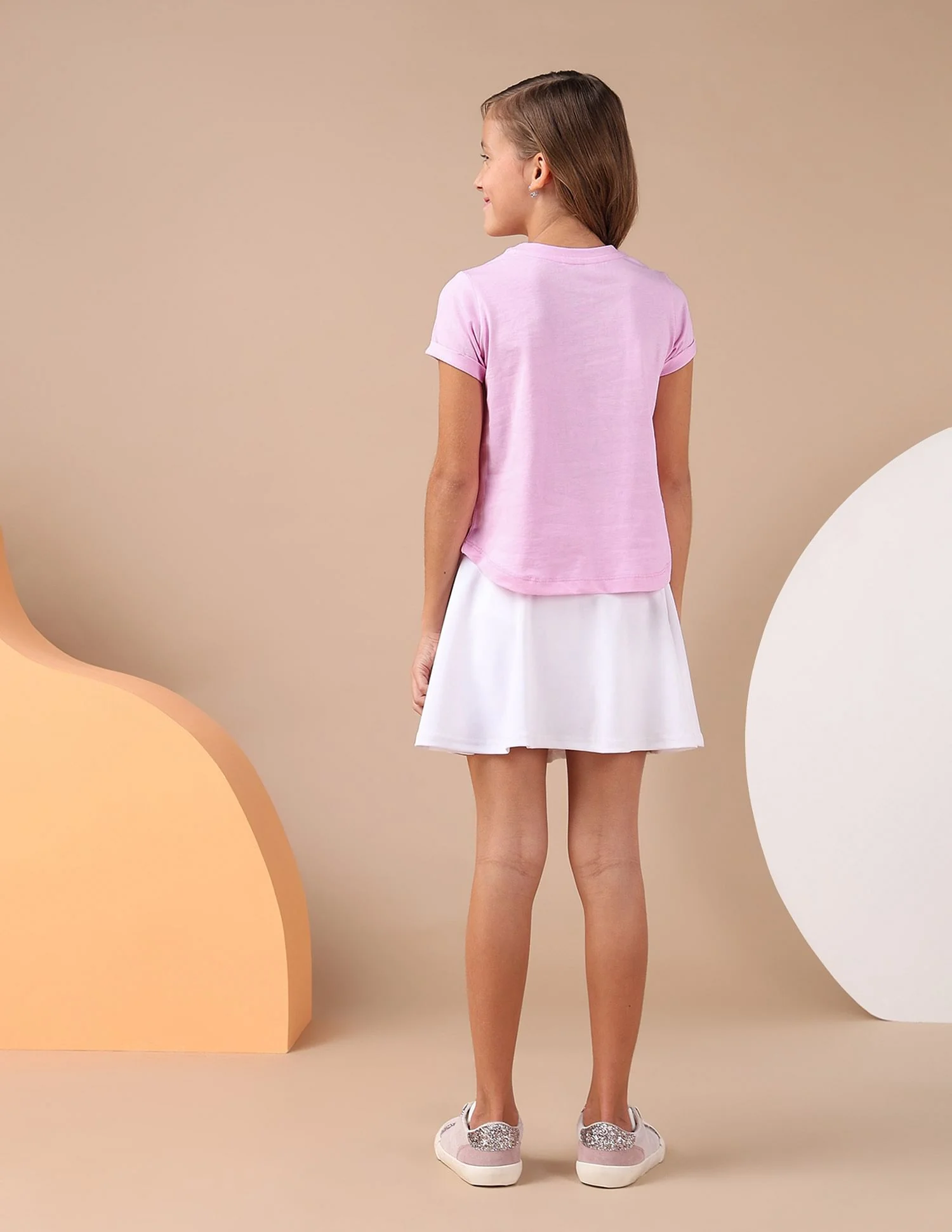 Girls Cotton Textured Foil T-Shirt - Image 4