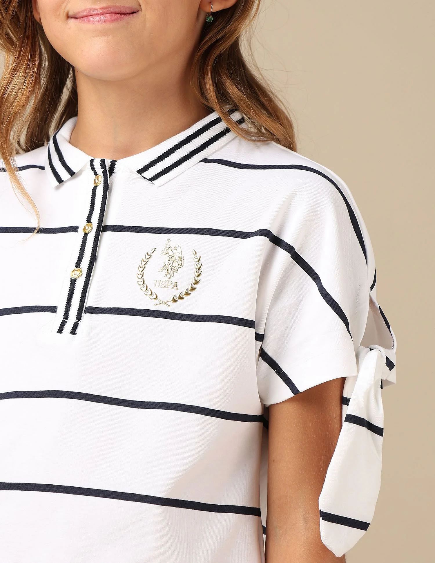 Girls Cruise Nautical Polo Shirt - Image 5