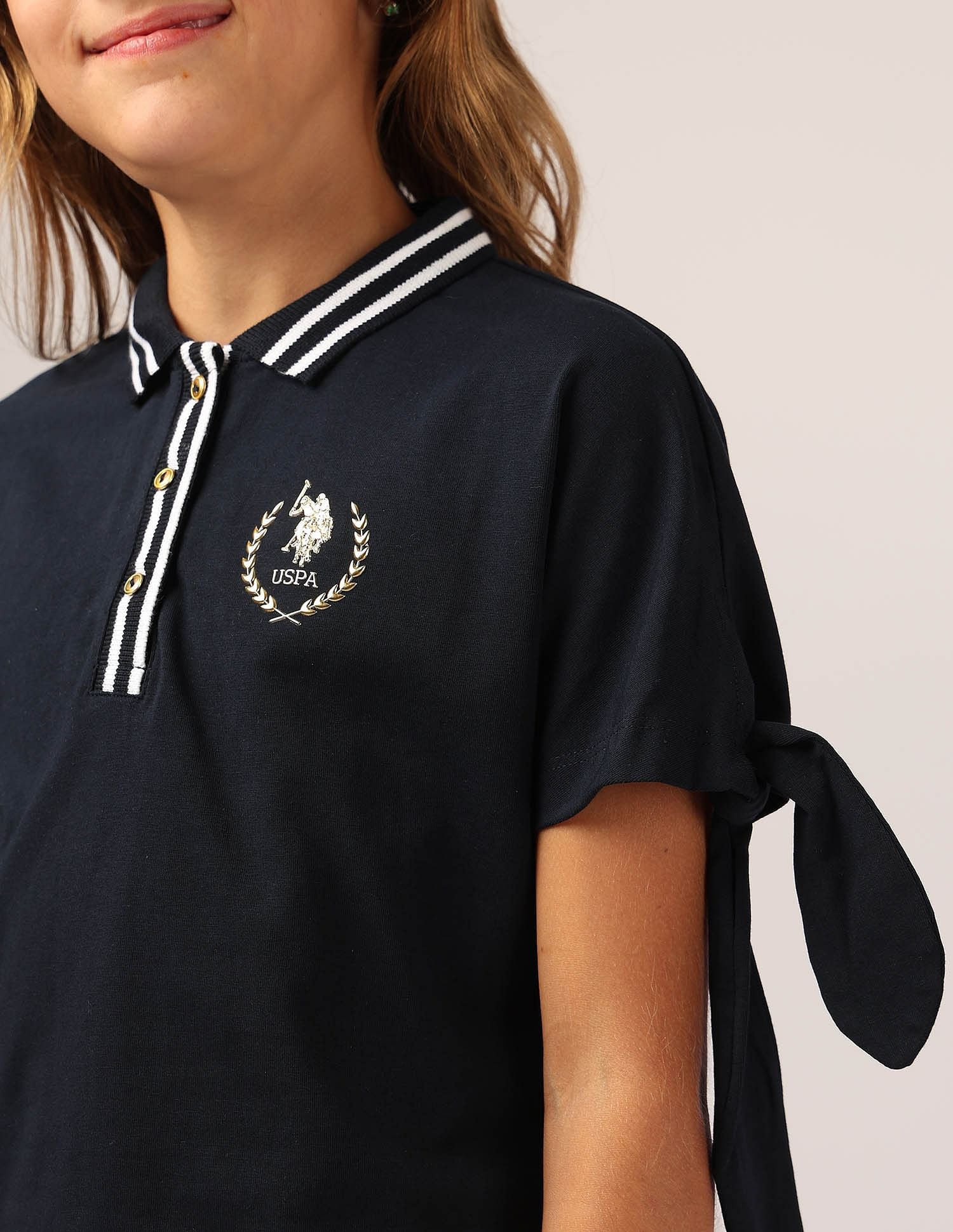 Girls Cruise Nautical Polo Shirt - Image 5