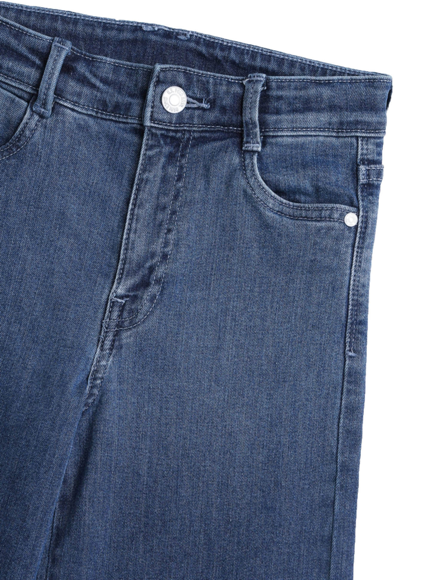 Girls Dyed Wide Leg Fit Jeans - Image 2