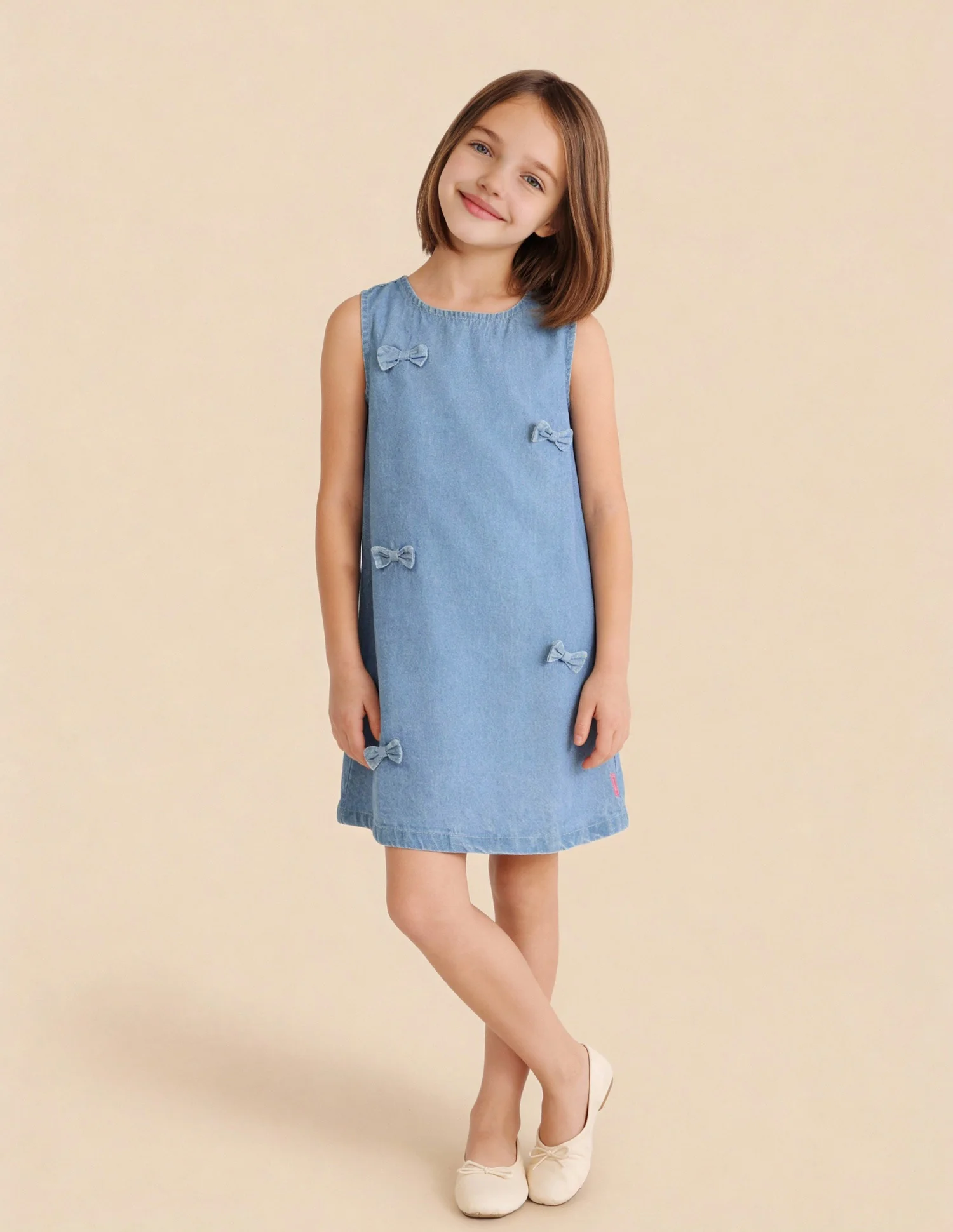 Girls Embellished A-line Dress - Image 3
