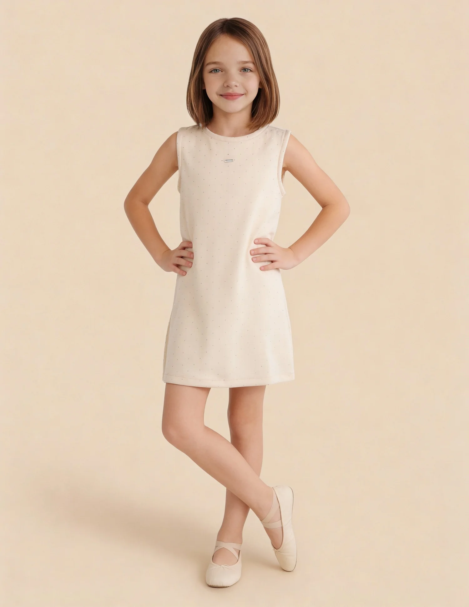 Girls Embellished A-Line Dress - Image 3