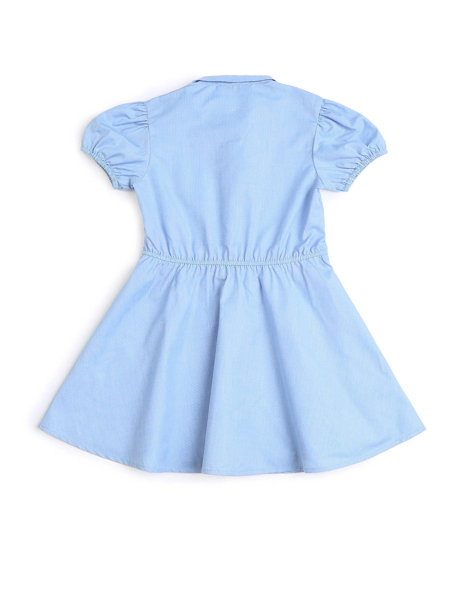 Girls Embroidered Fit & Flare Dress - Image 7