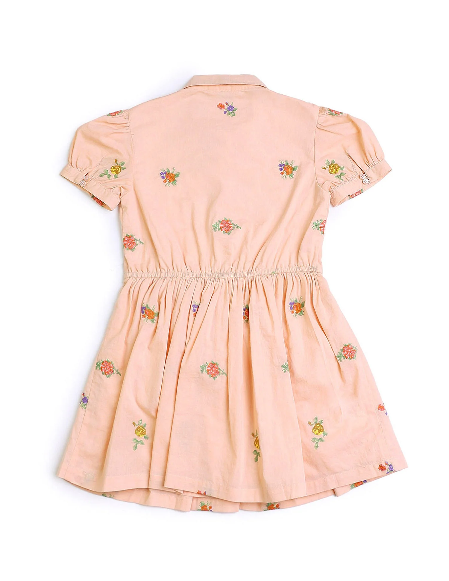 Girls Embroidered Fit & Flare Dress - Image 7