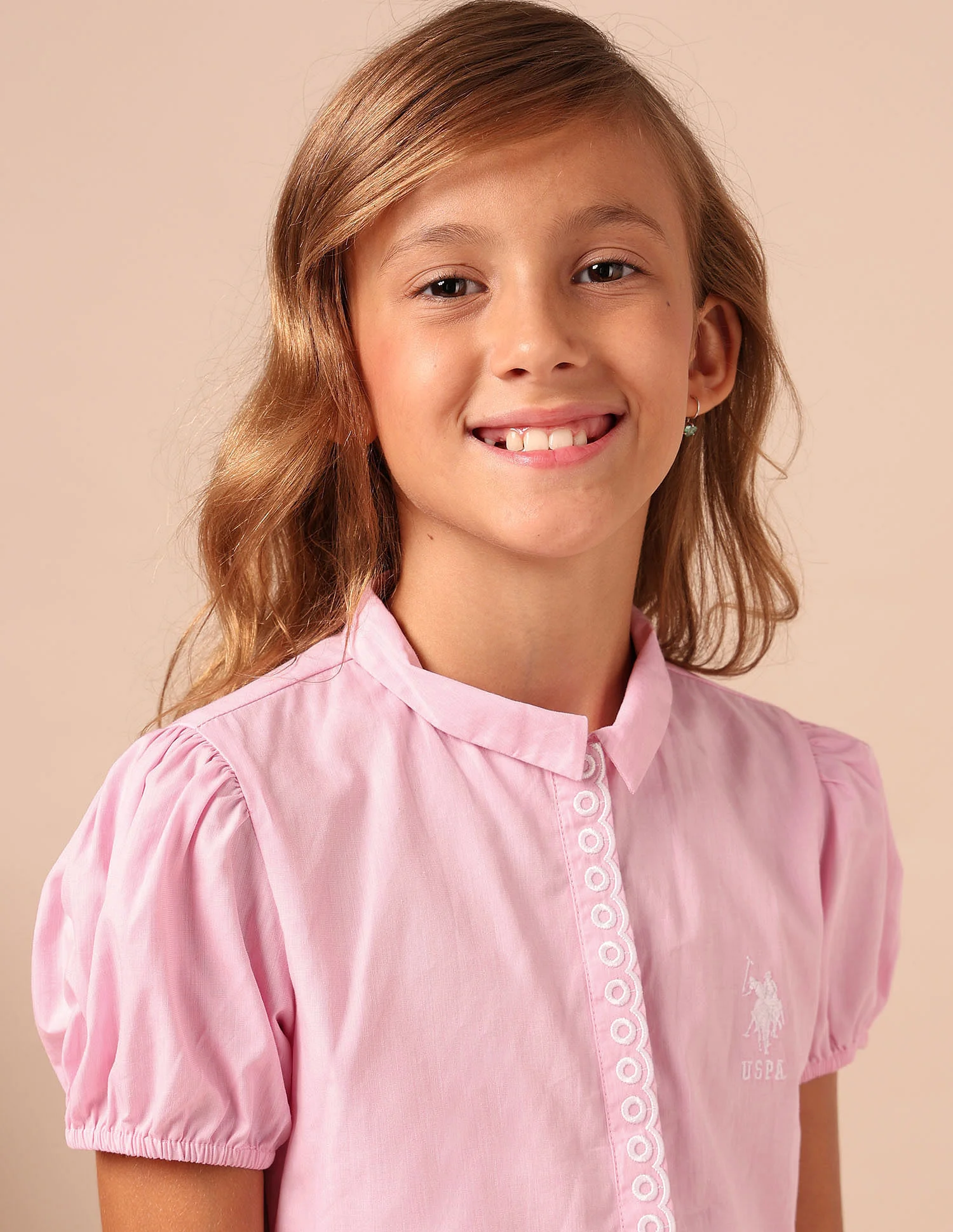 Girls Embroidered Fit & Flare Dress - Image 4