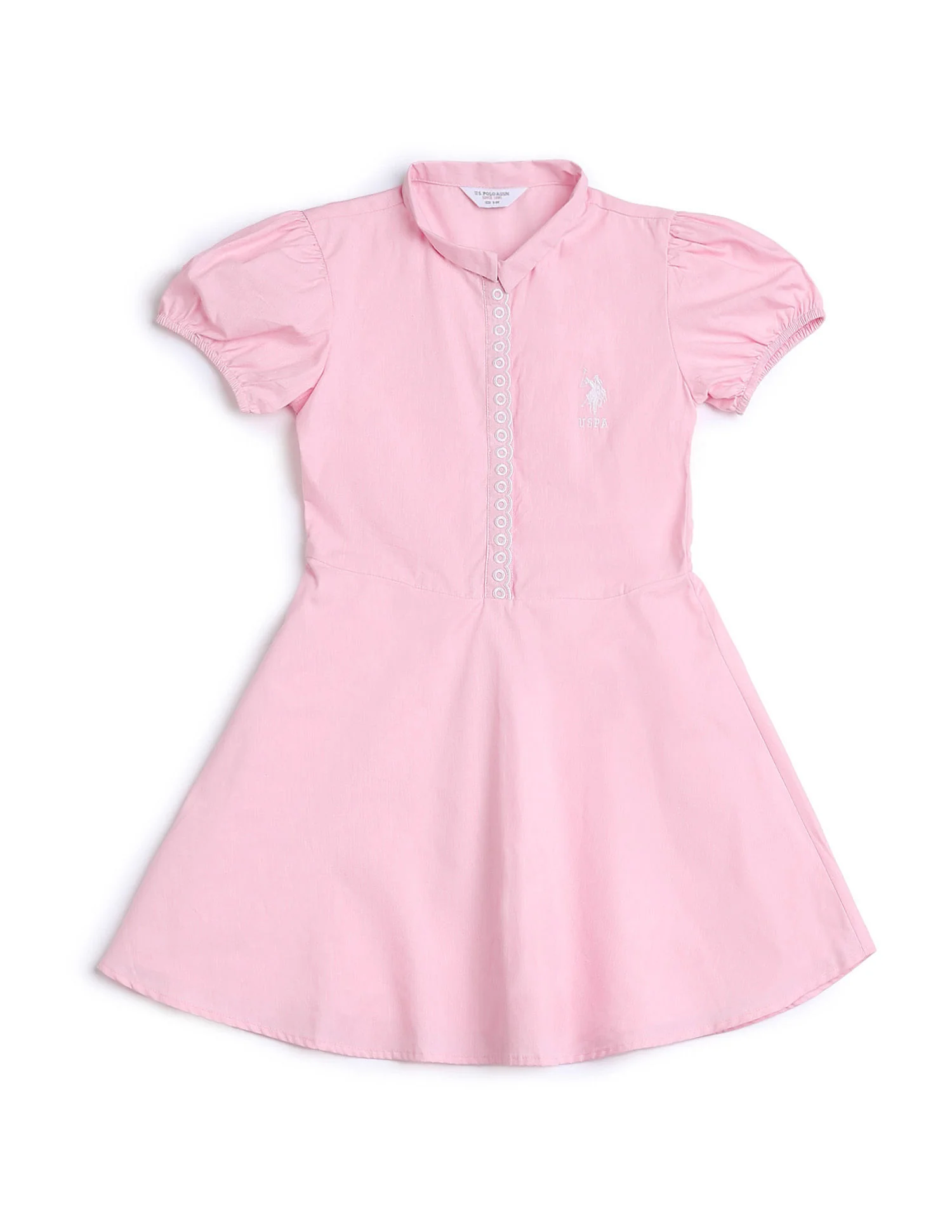 Girls Embroidered Fit & Flare Dress - Image 5