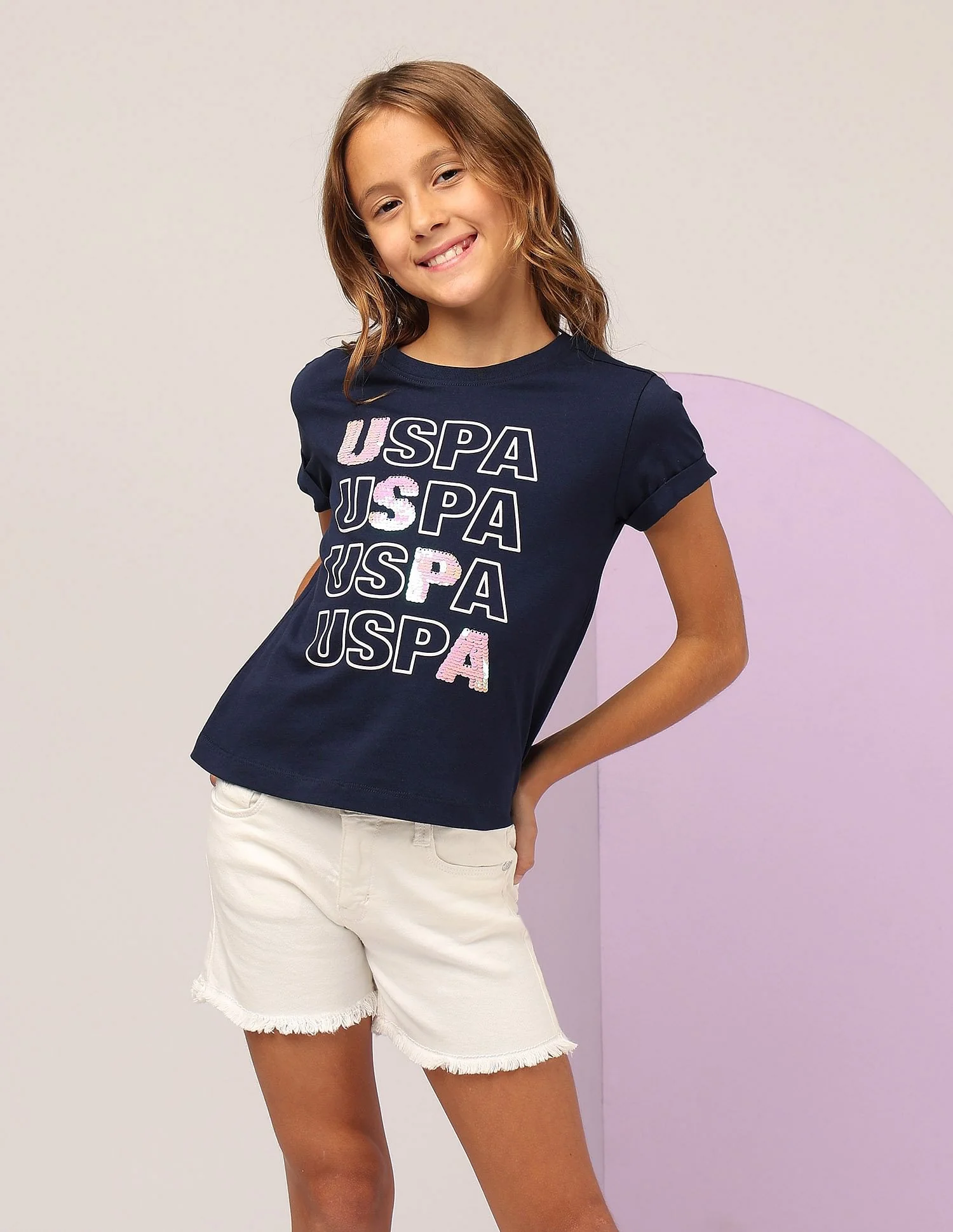 Girls Flip Sequins Relaxed Fit T-Shirt