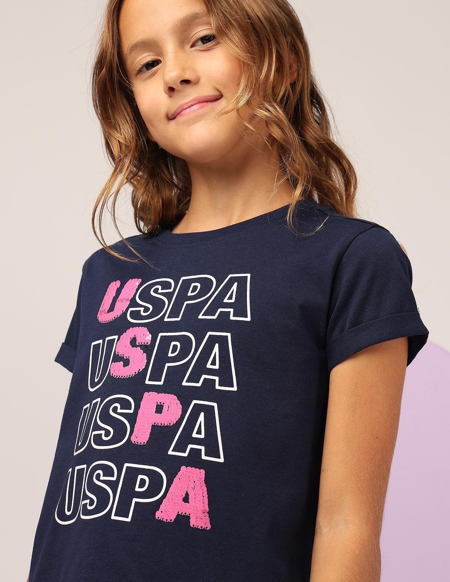 Girls Flip Sequins Relaxed Fit T-Shirt - Image 6