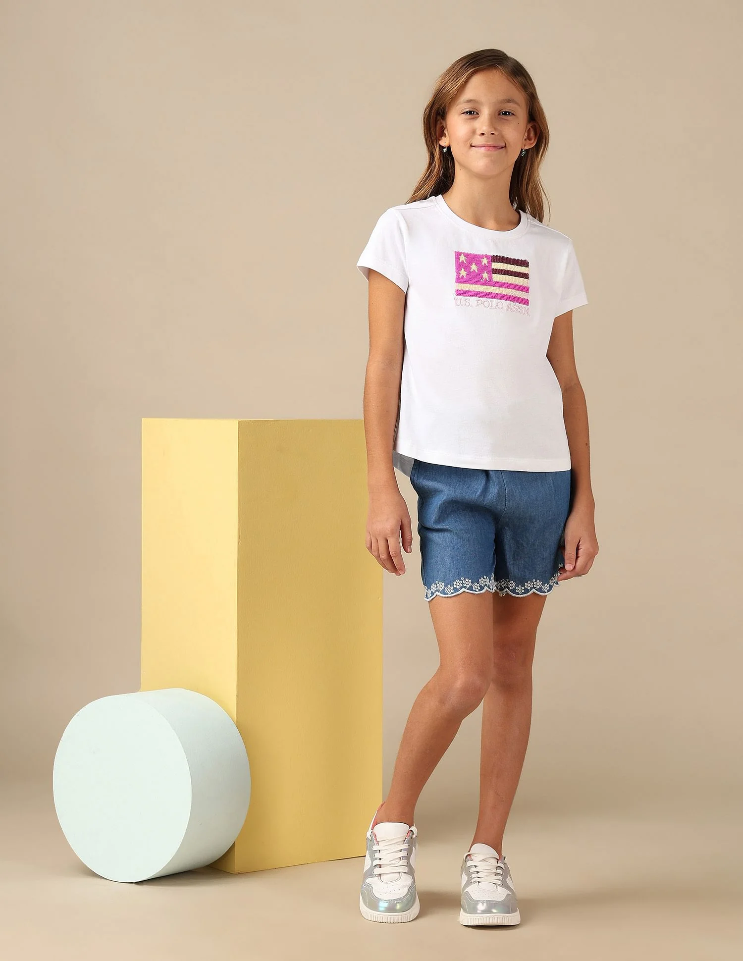 Girls Flip Sequins Relaxed Fit T-Shirt - Image 5