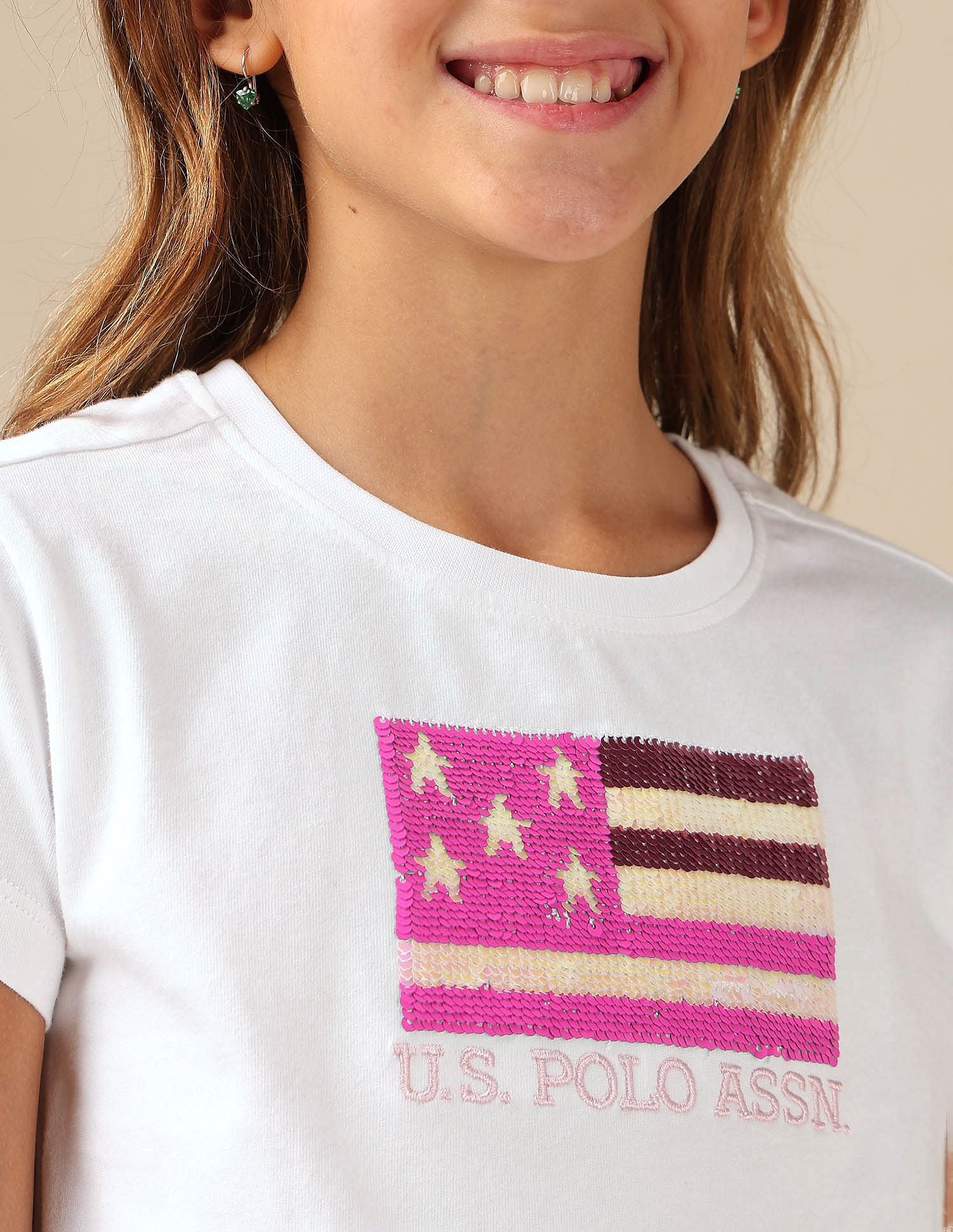 Girls Flip Sequins Relaxed Fit T-Shirt - Image 6