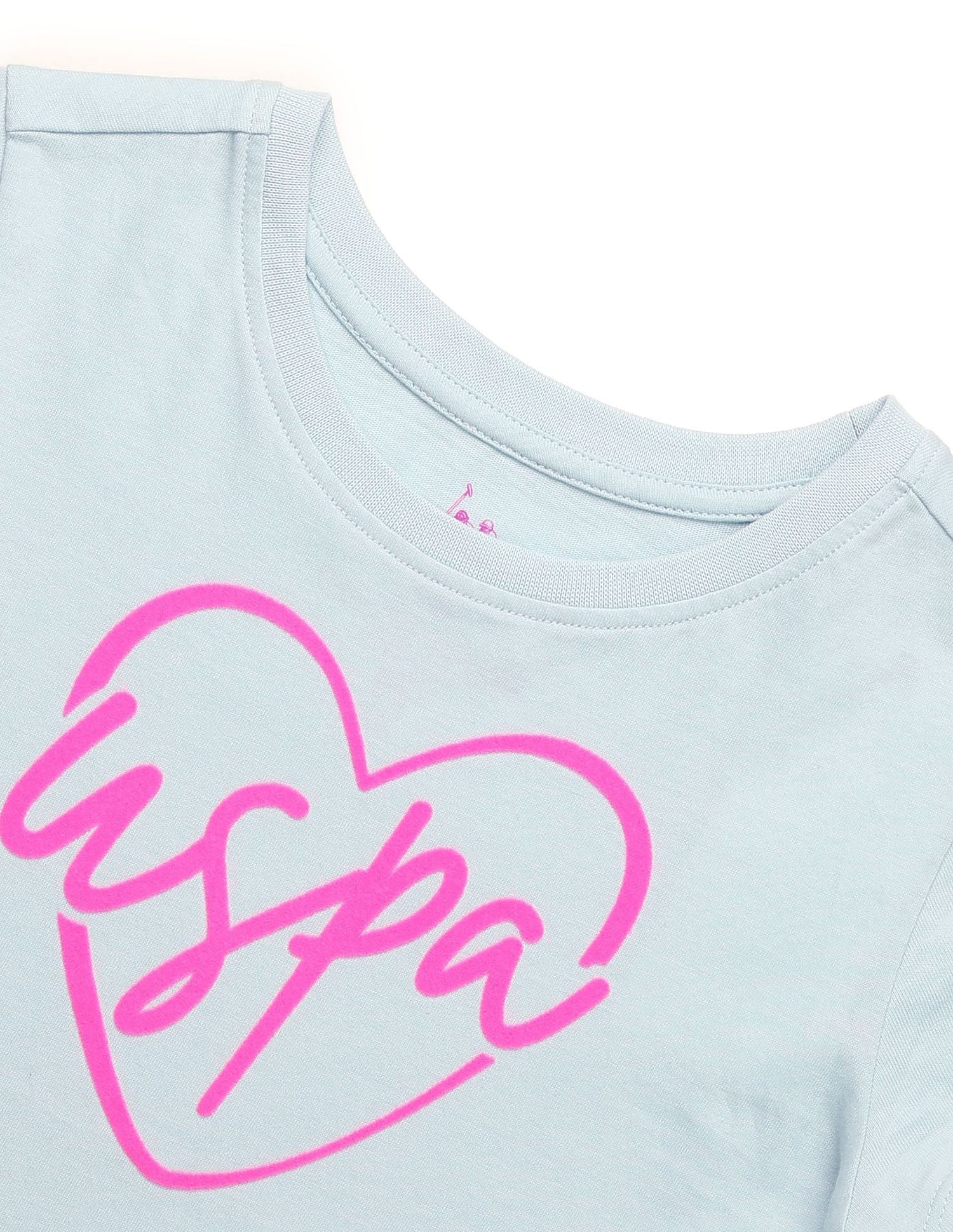 Girls Flock Print Regular Fit T-Shirt - Image 8