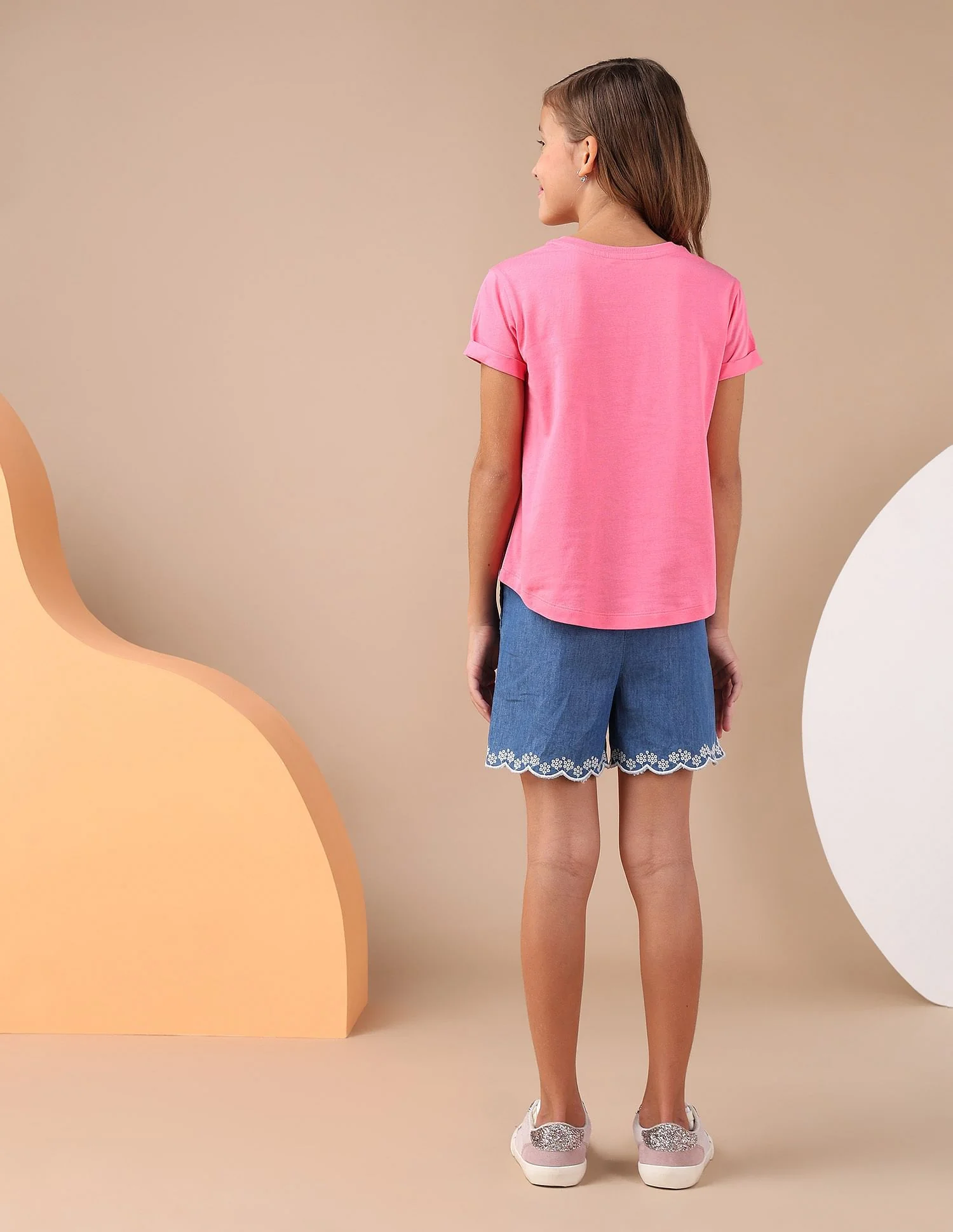 Girls Flock Print Relaxed Fit T-Shirt - Image 4