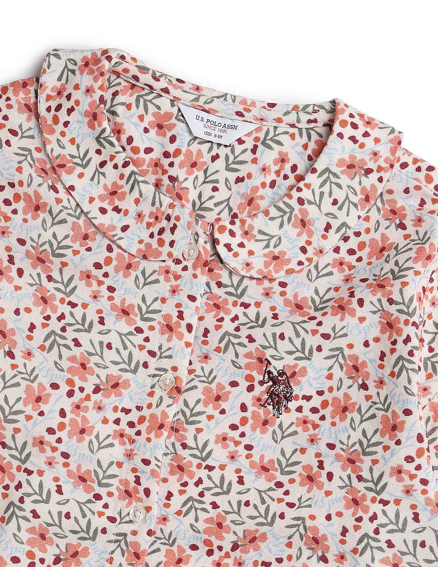 Girls Floral Brand Printed Top - Image 10