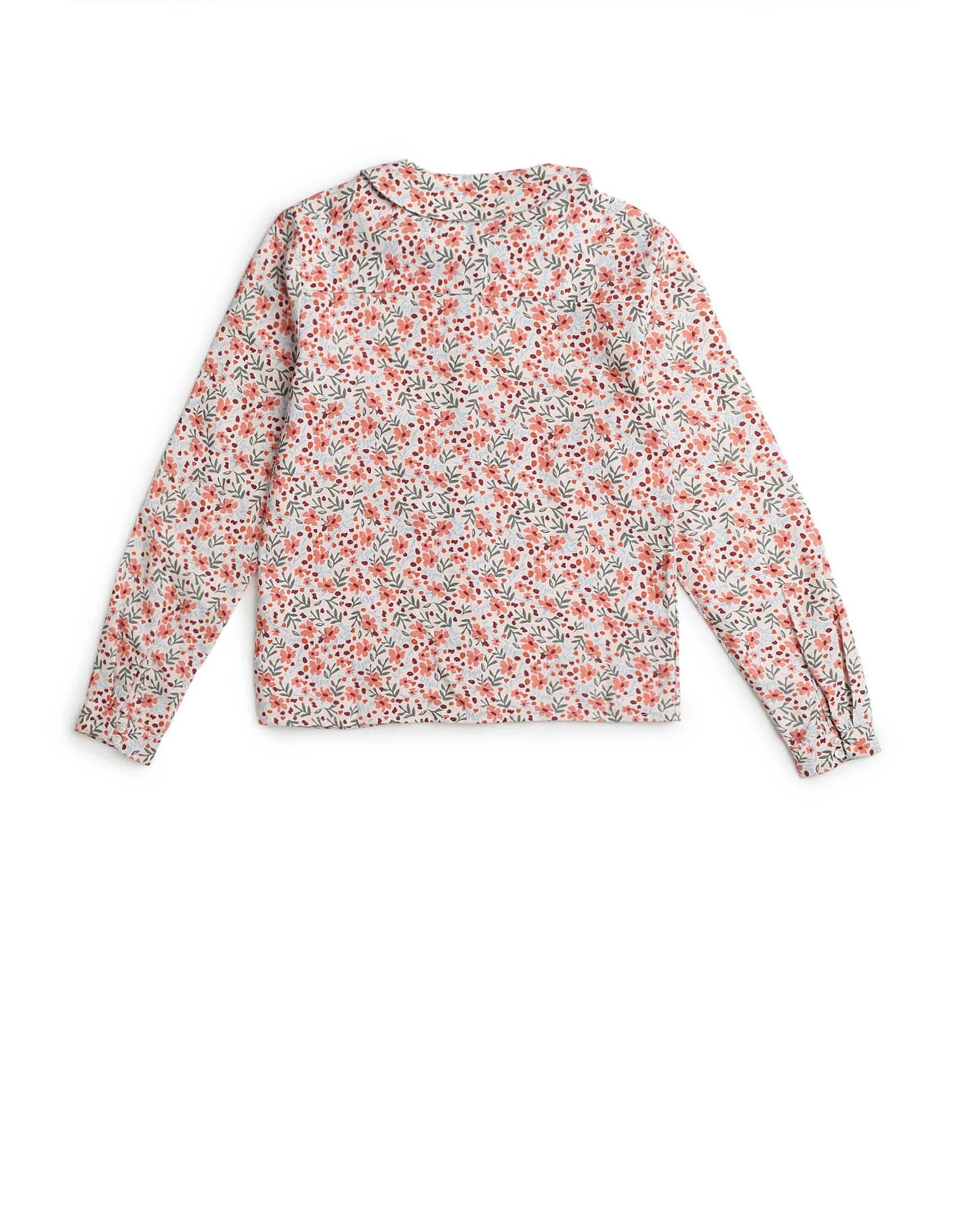 Girls Floral Brand Printed Top - Image 9