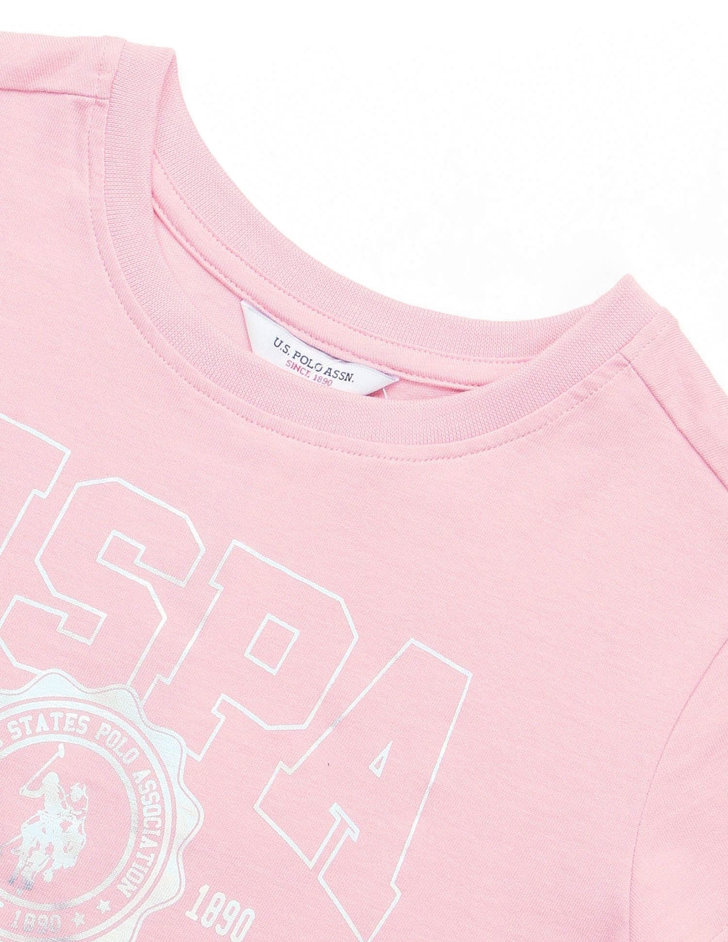 Girls Foil Print Relaxed Fit T-Shirt - Image 8