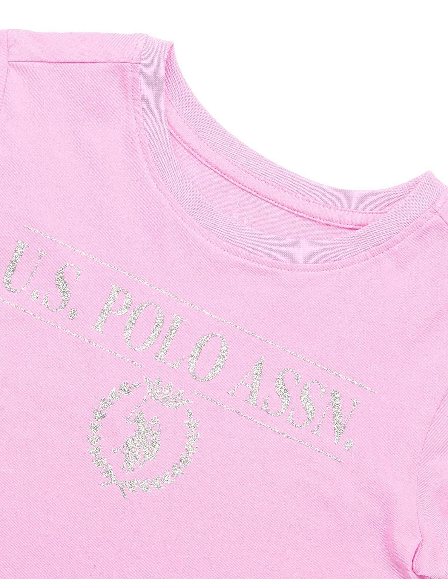Girls Glitter Regular Fit T-Shirt - Image 8