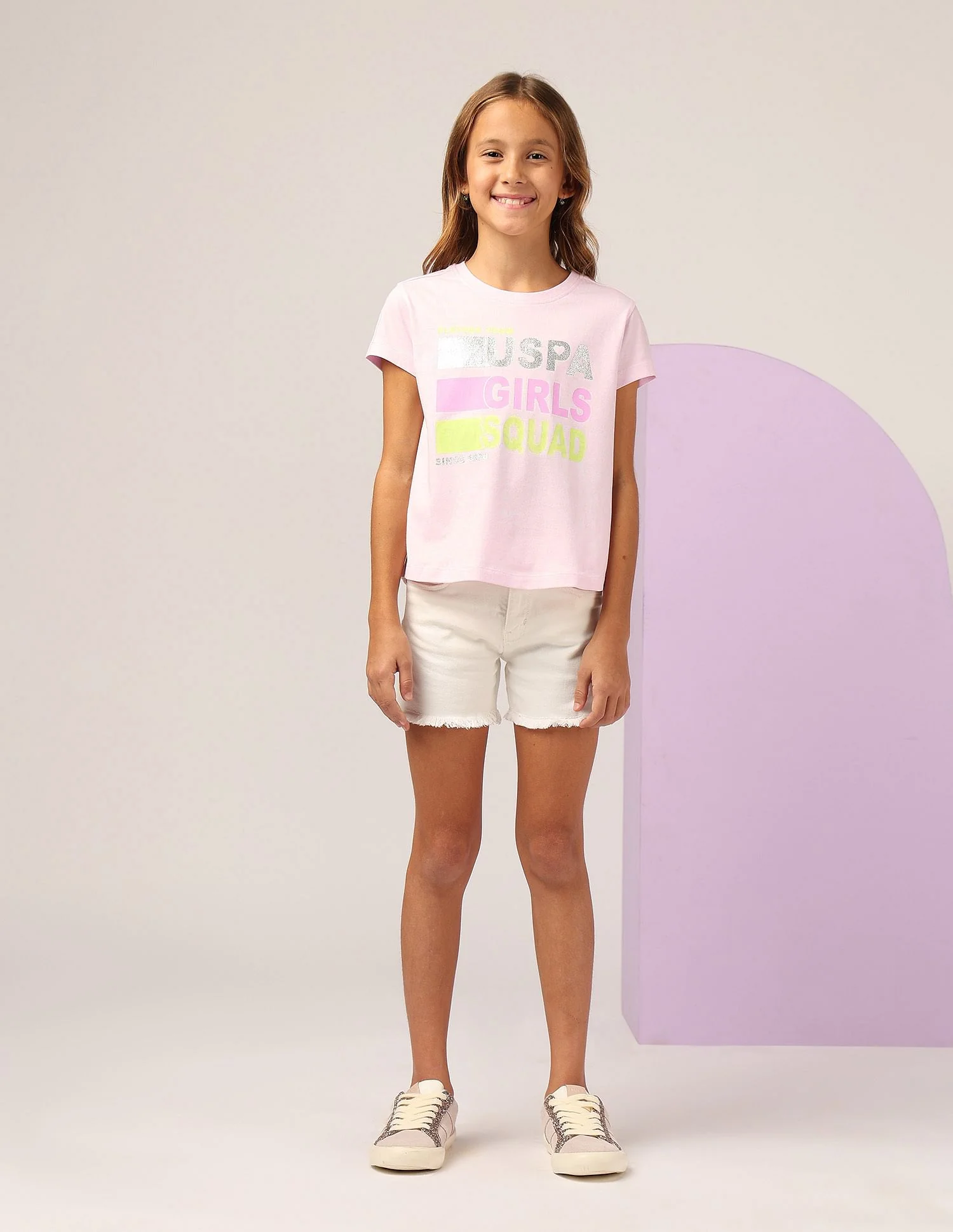 Girls Glitter Relaxed Fit T-Shirt - Image 3