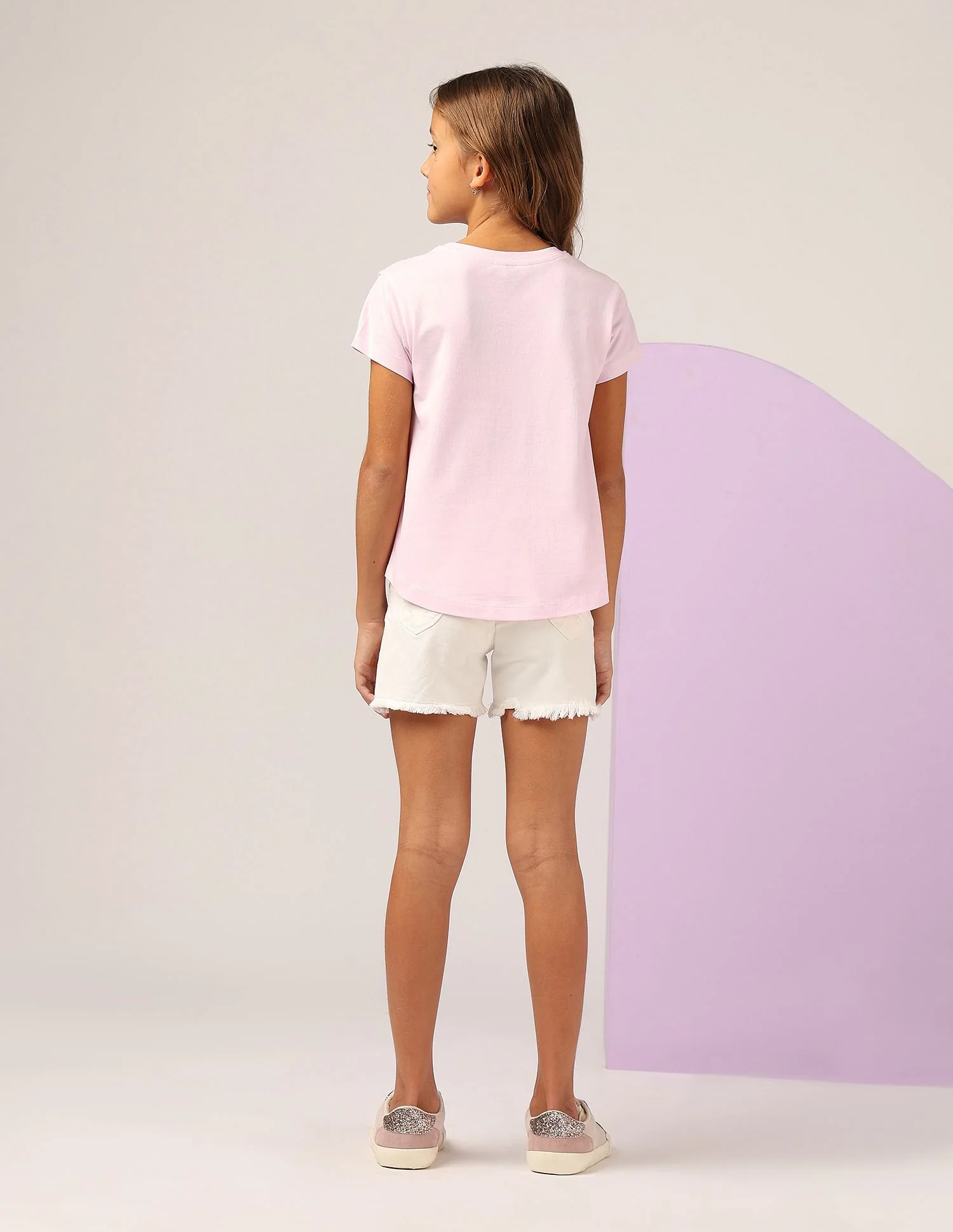 Girls Glitter Relaxed Fit T-Shirt - Image 4