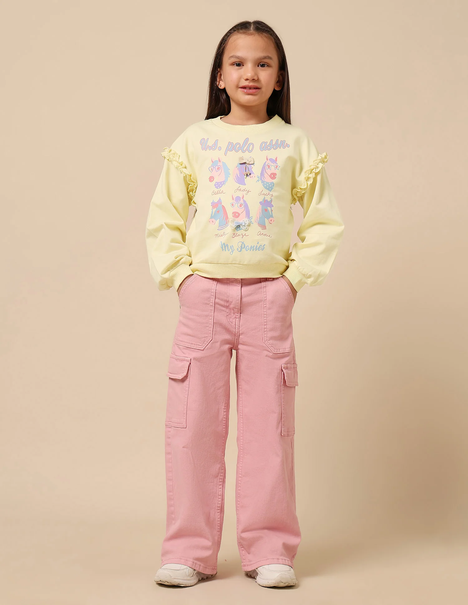 Girls Graphic Brand Printed Sweatshirt - Image 3