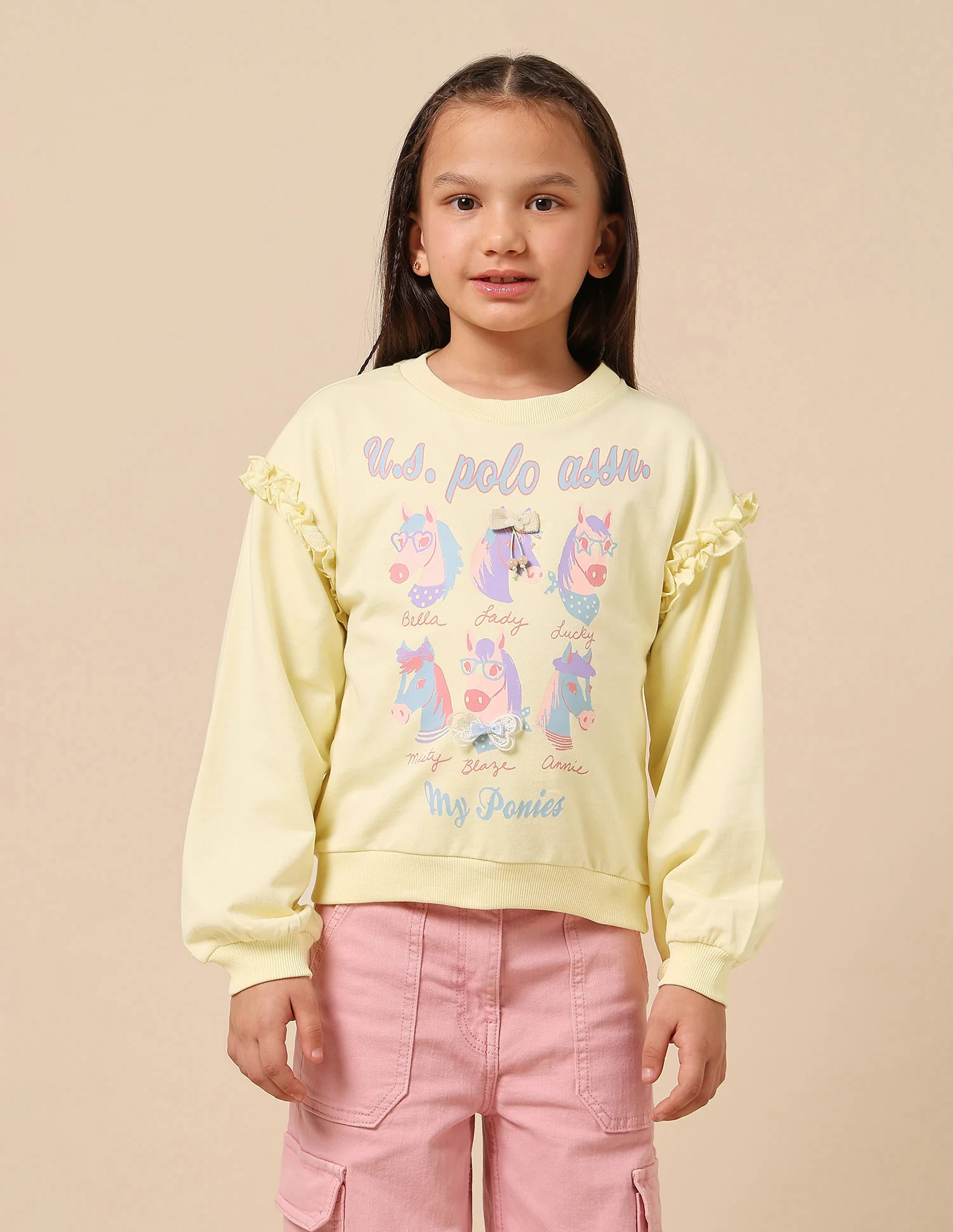 Girls Graphic Brand Printed Sweatshirt - Image 6