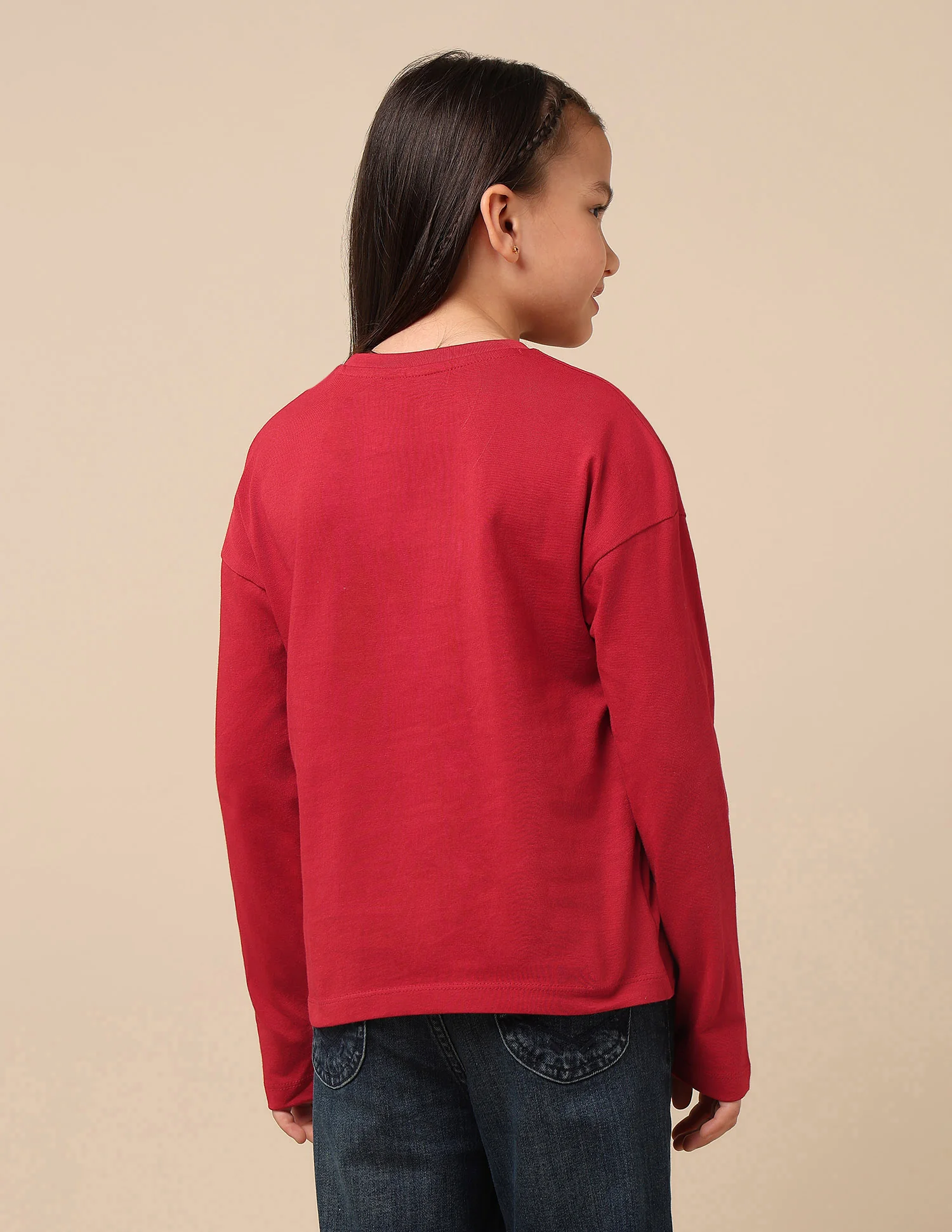 Girls Graphic Brand Printed Top - Image 5