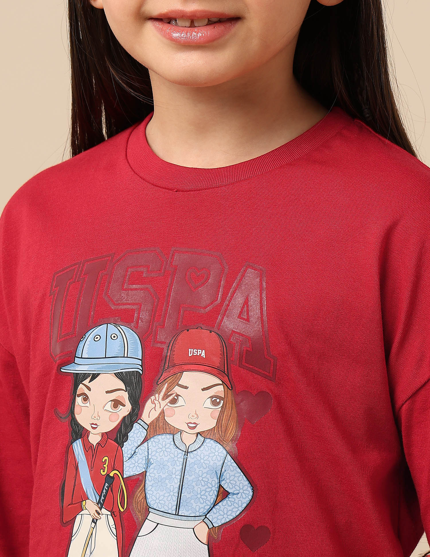 Girls Graphic Brand Printed Top - Image 7