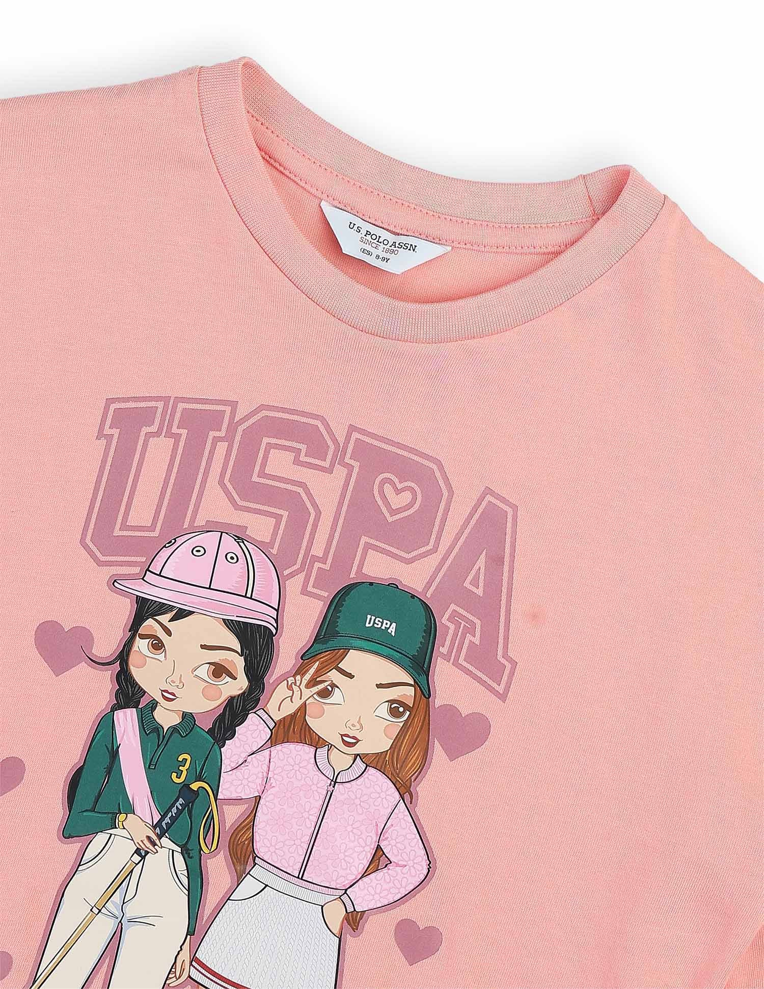 Girls Graphic Brand Printed Top - Image 10