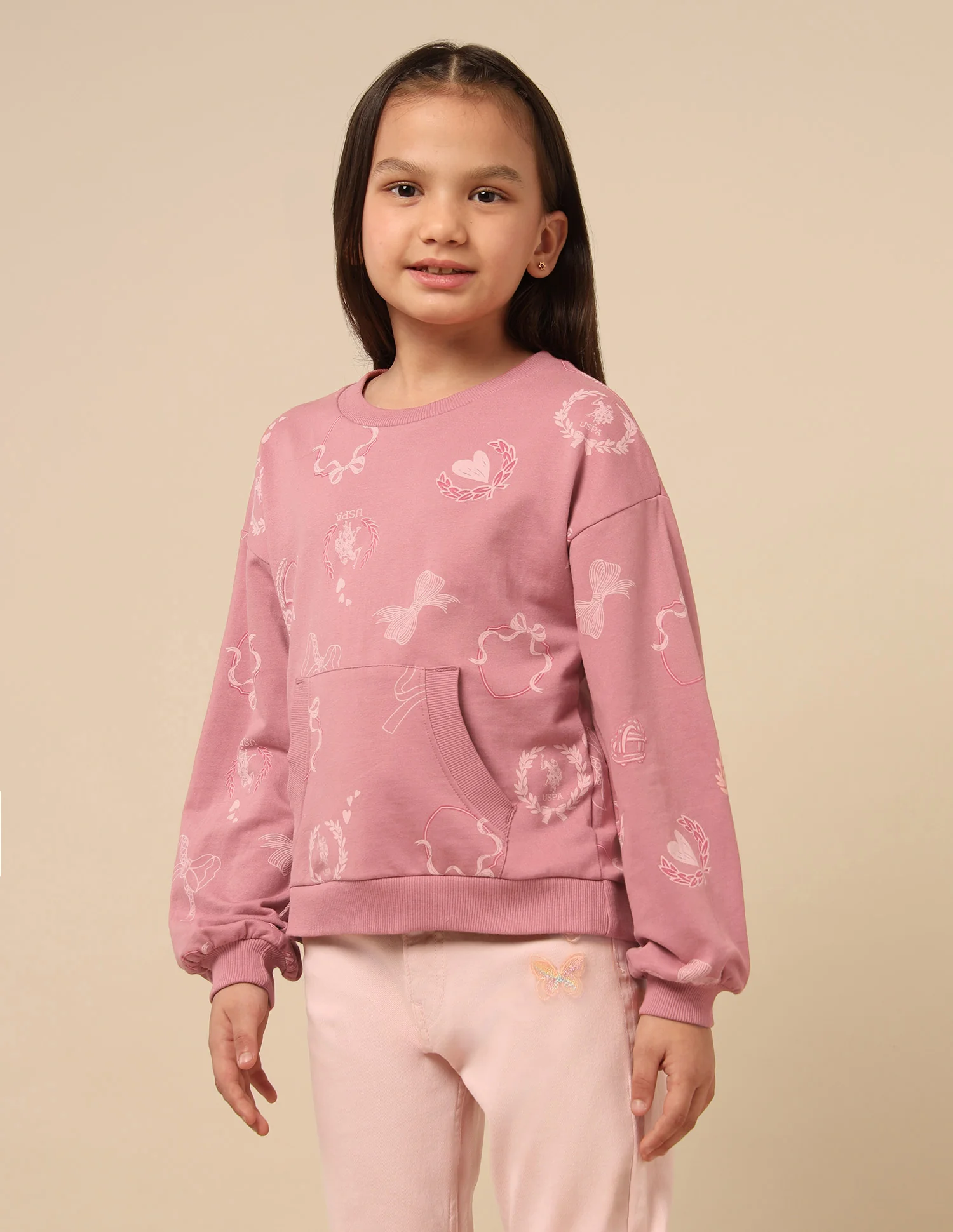 Girls Graphic Printed Comfort Fit Sweatshirt - Image 4