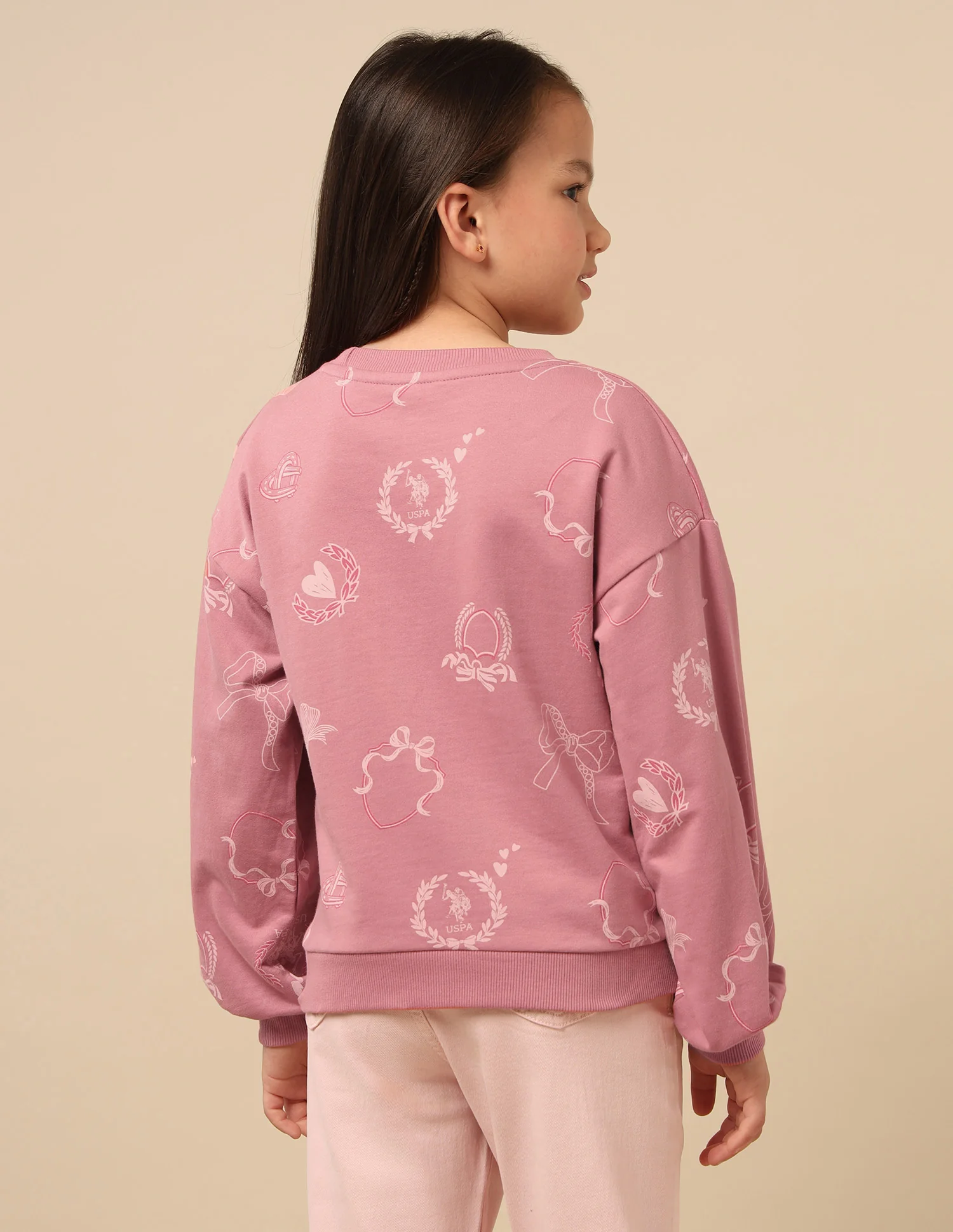 Girls Graphic Printed Comfort Fit Sweatshirt - Image 5