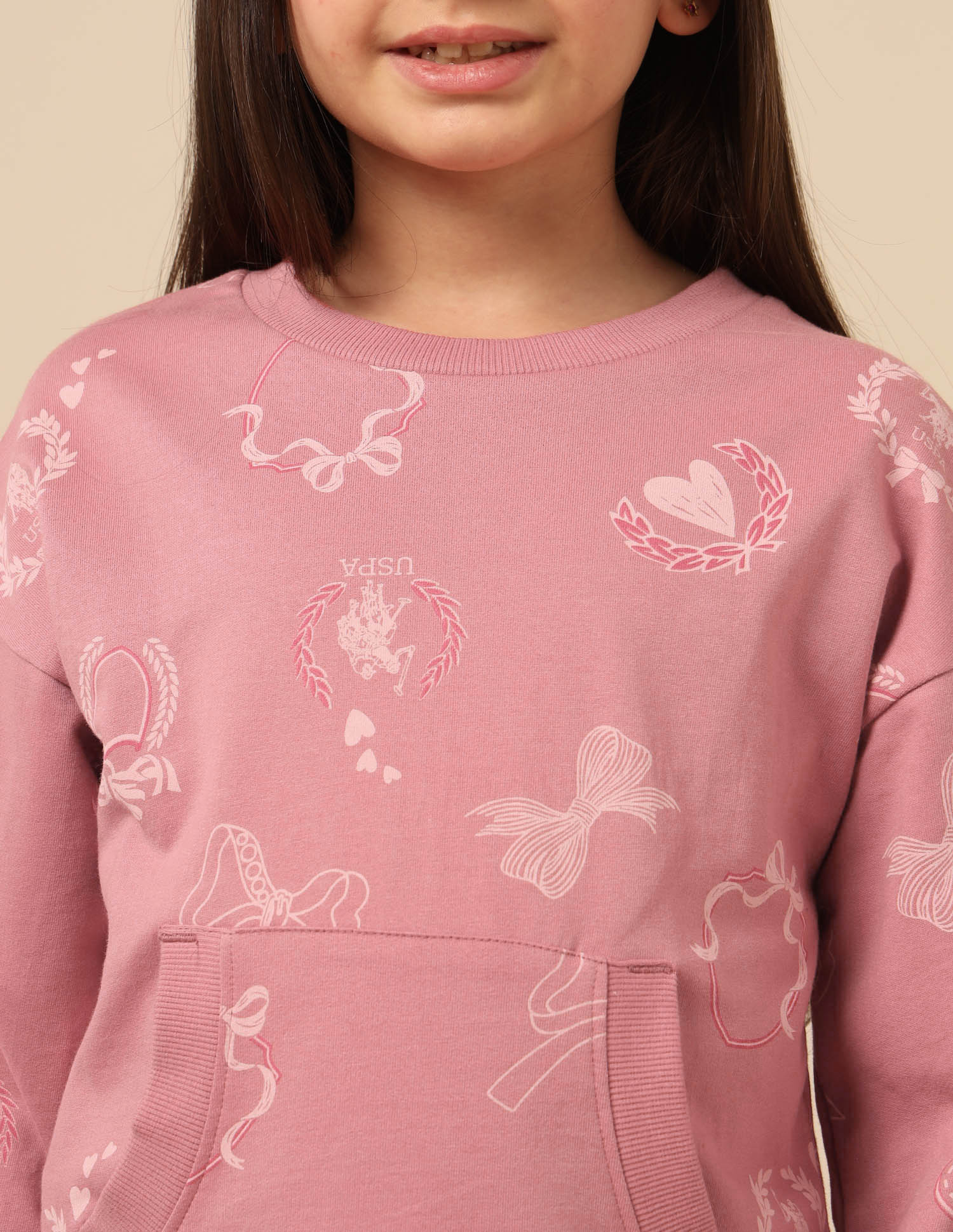 Girls Graphic Printed Comfort Fit Sweatshirt - Image 7