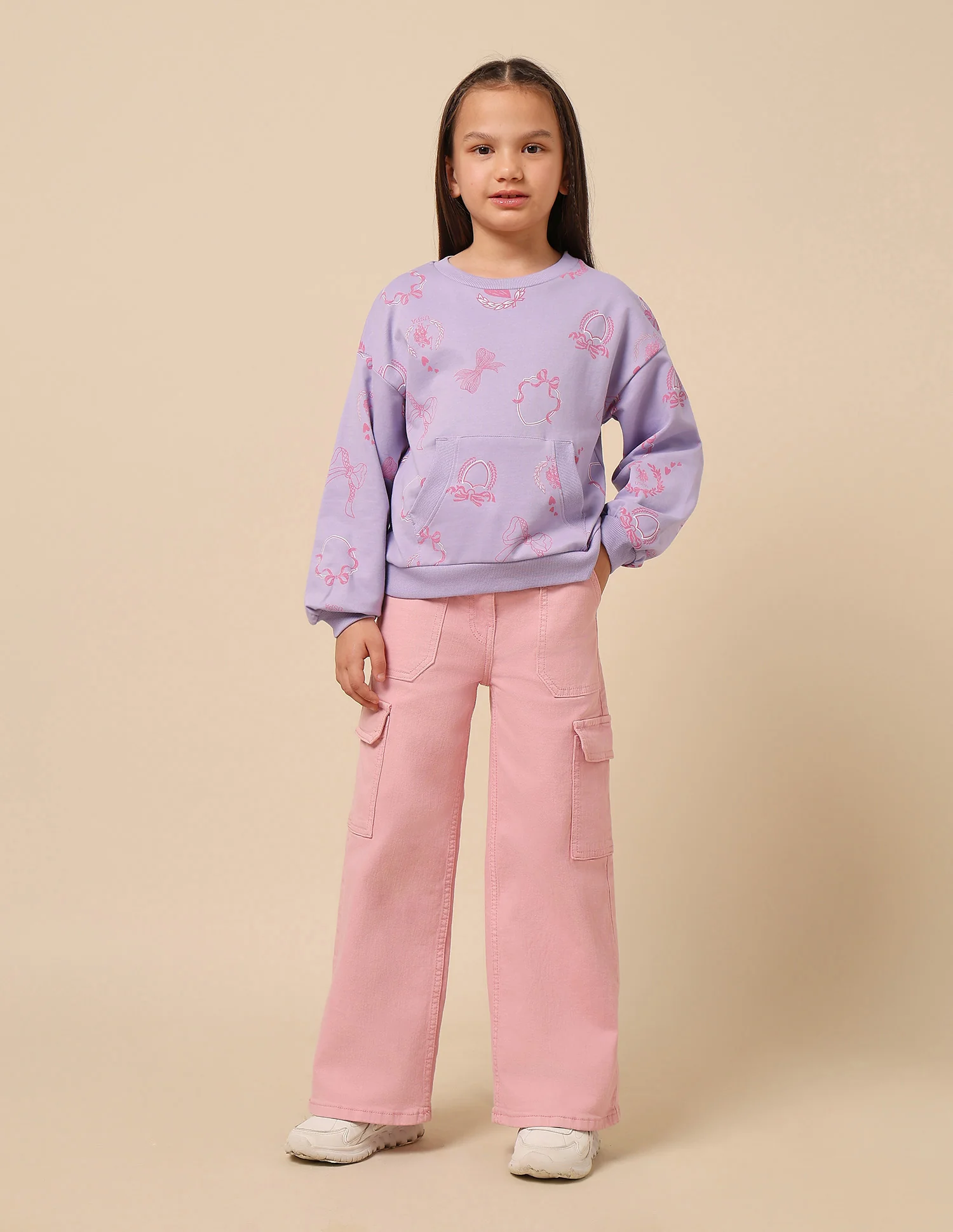 Girls Graphic Printed Regular Fit Sweatshirt - Image 6
