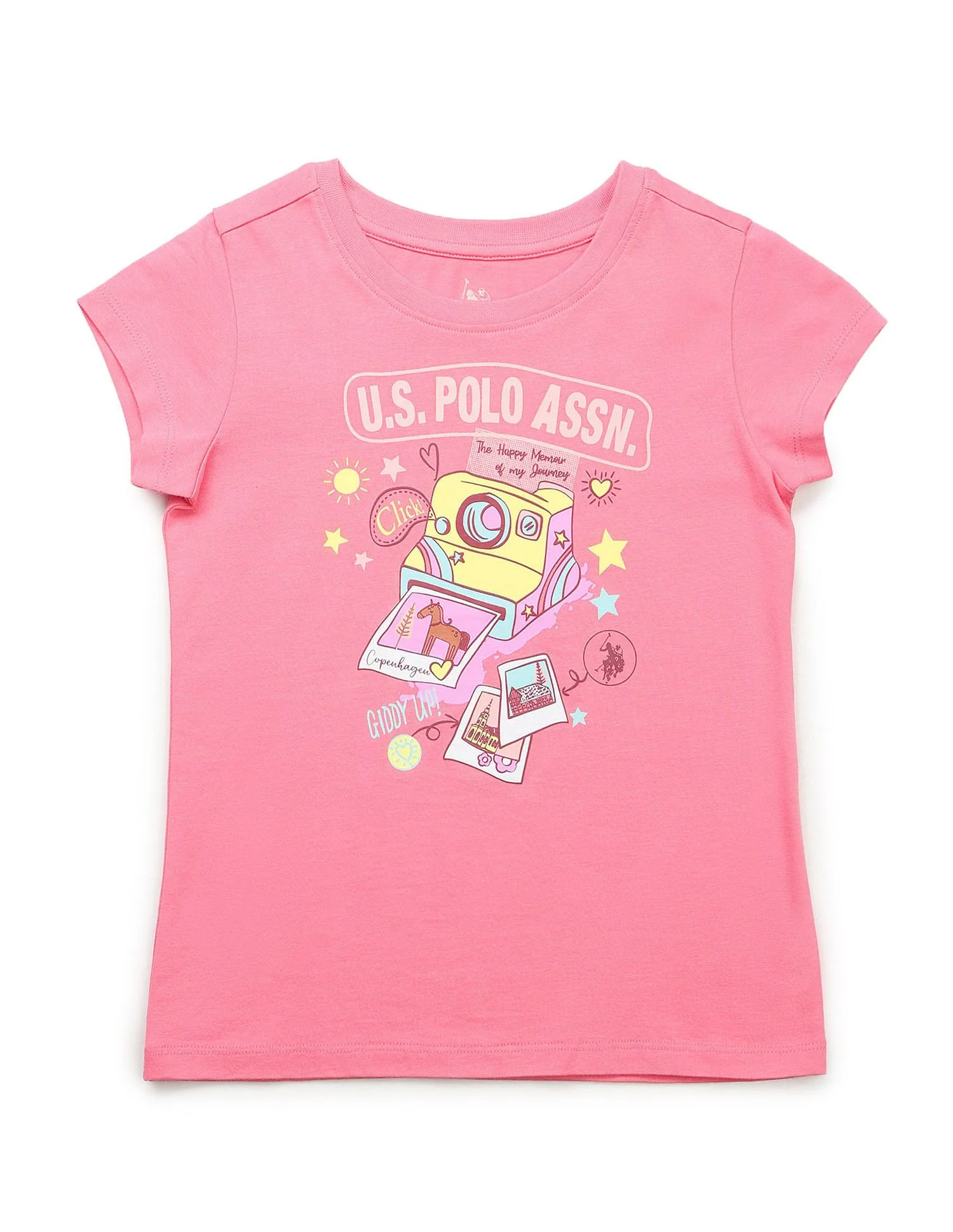 Girls Graphic Printed Regular Fit T-Shirt - Image 7