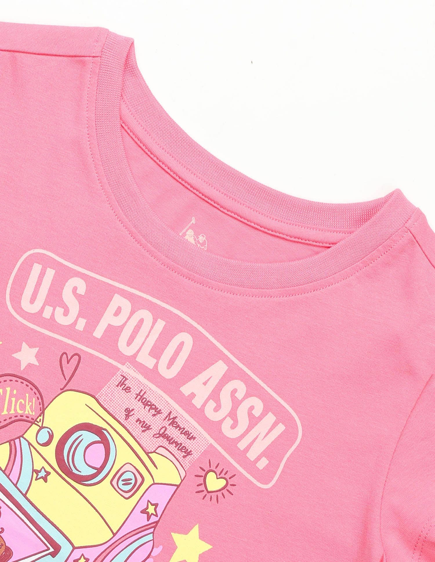 Girls Graphic Printed Regular Fit T-Shirt - Image 9