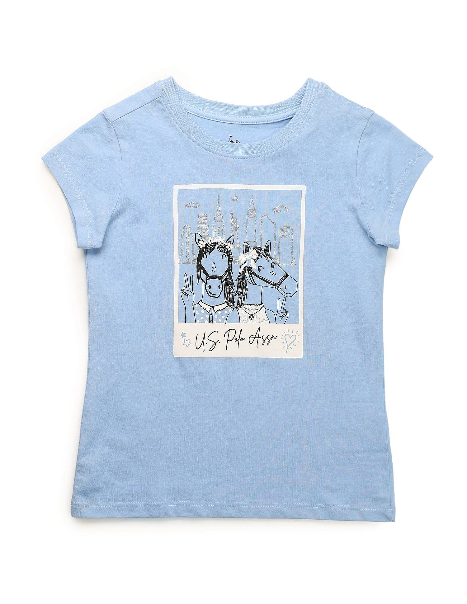 Girls Graphic Printed Regular Fit T-Shirt - Image 6