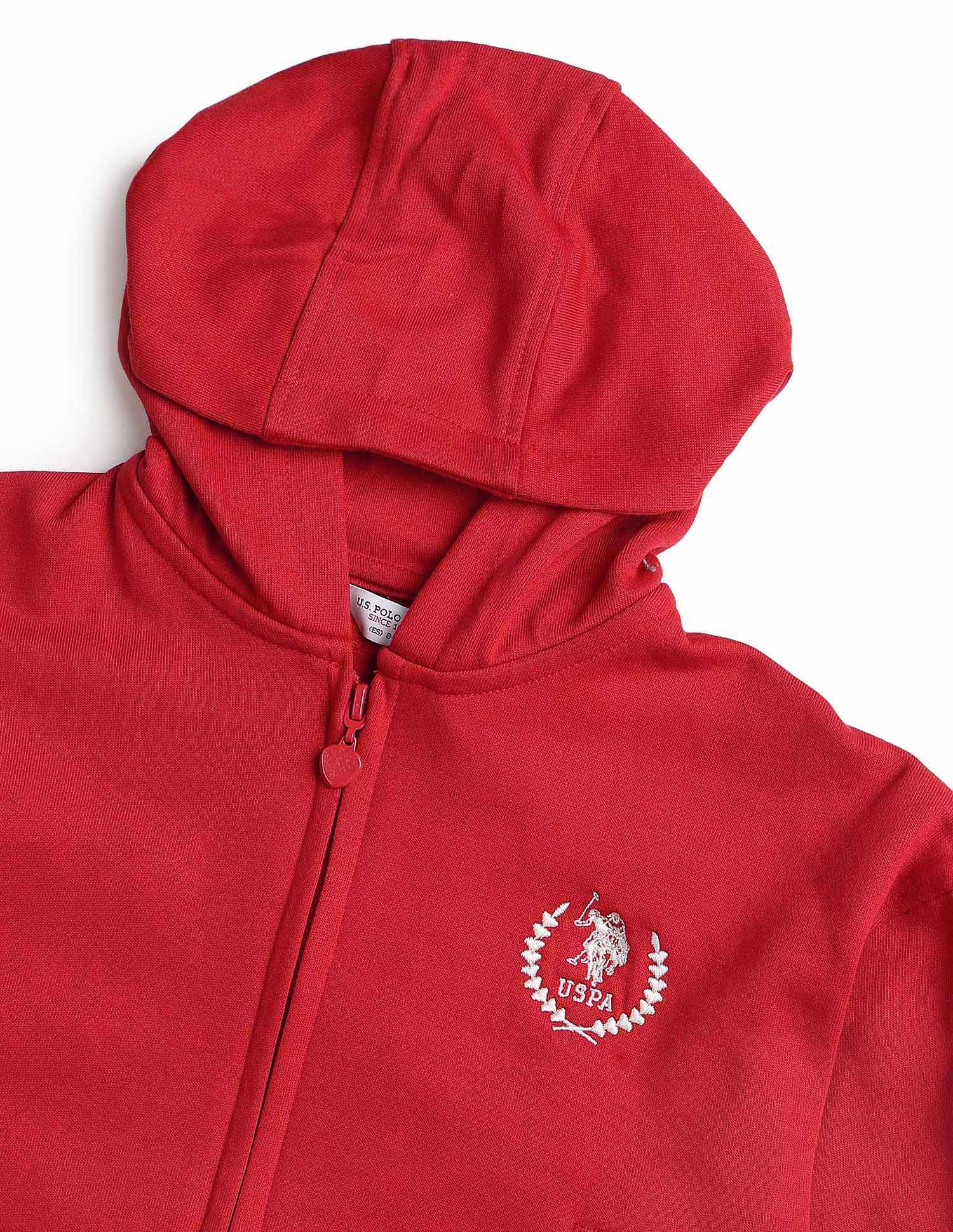Girls Heart Patterned Knit Sweatshirt - Image 11