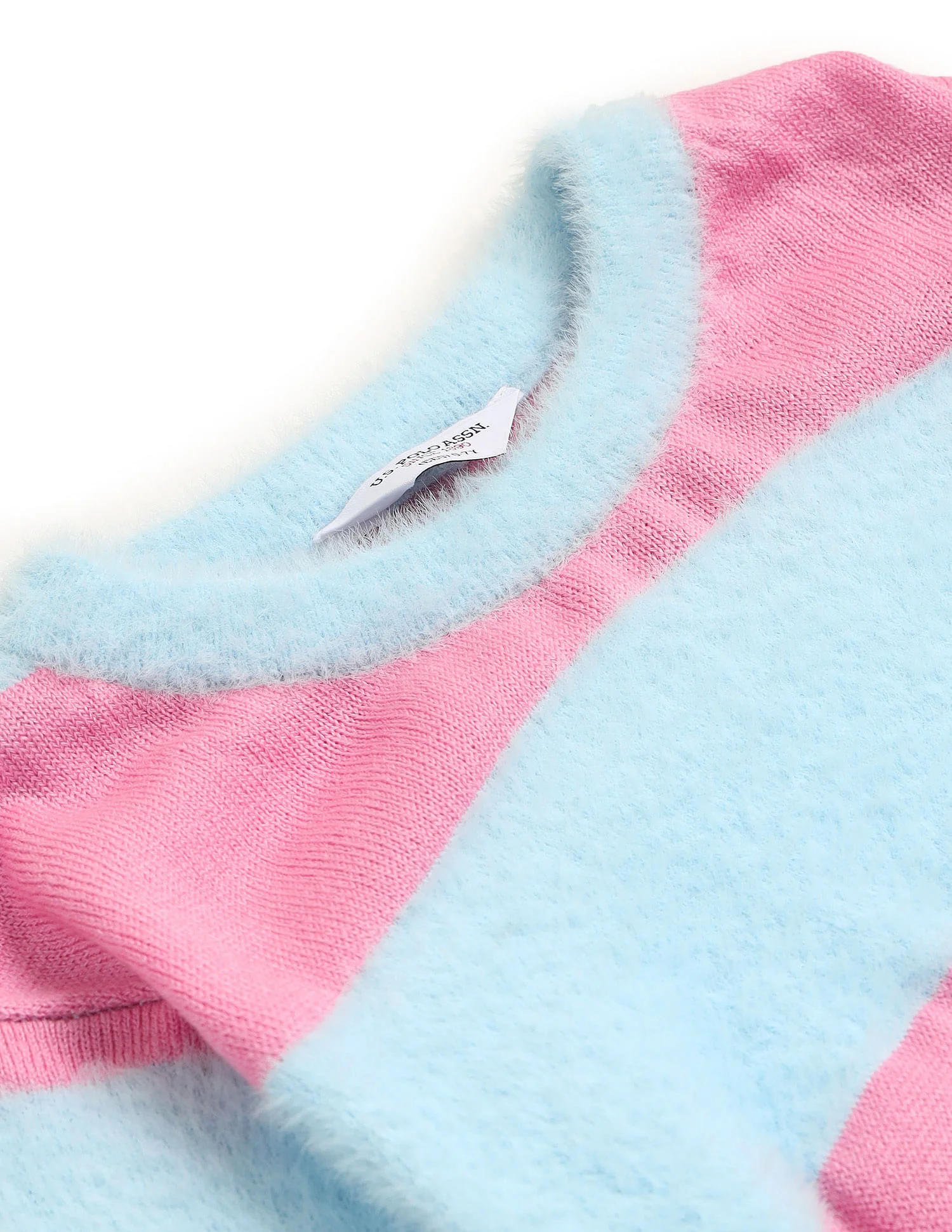Girls Horizontal Stripe Sweater - Image 2