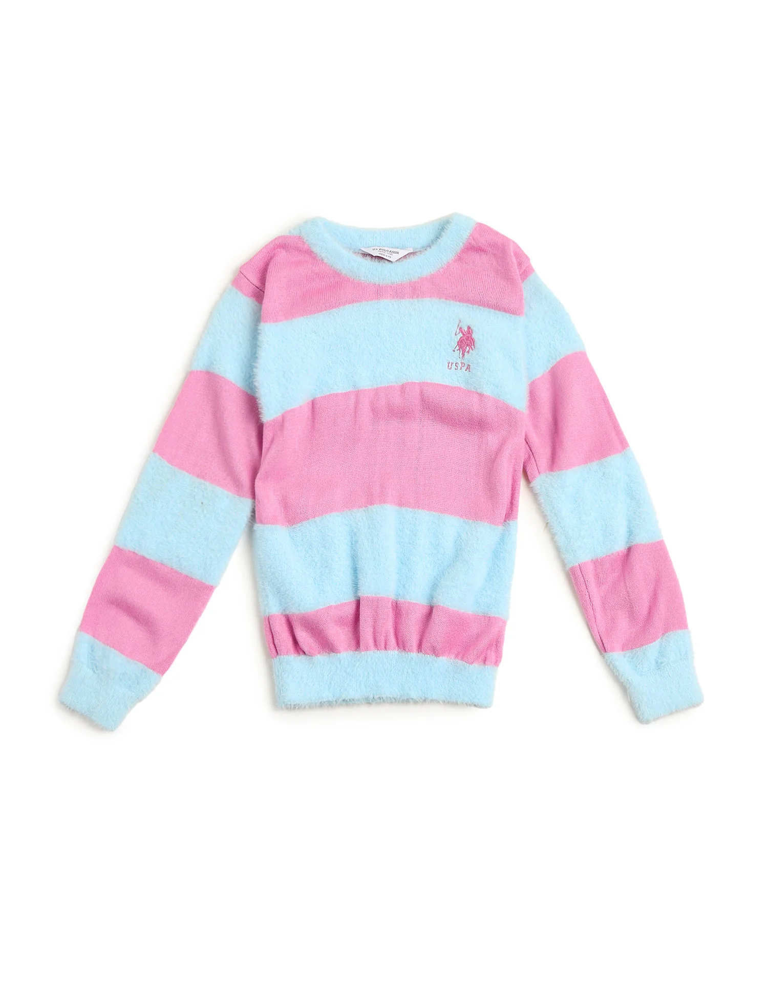 Girls Horizontal Stripe Sweater - Image 5