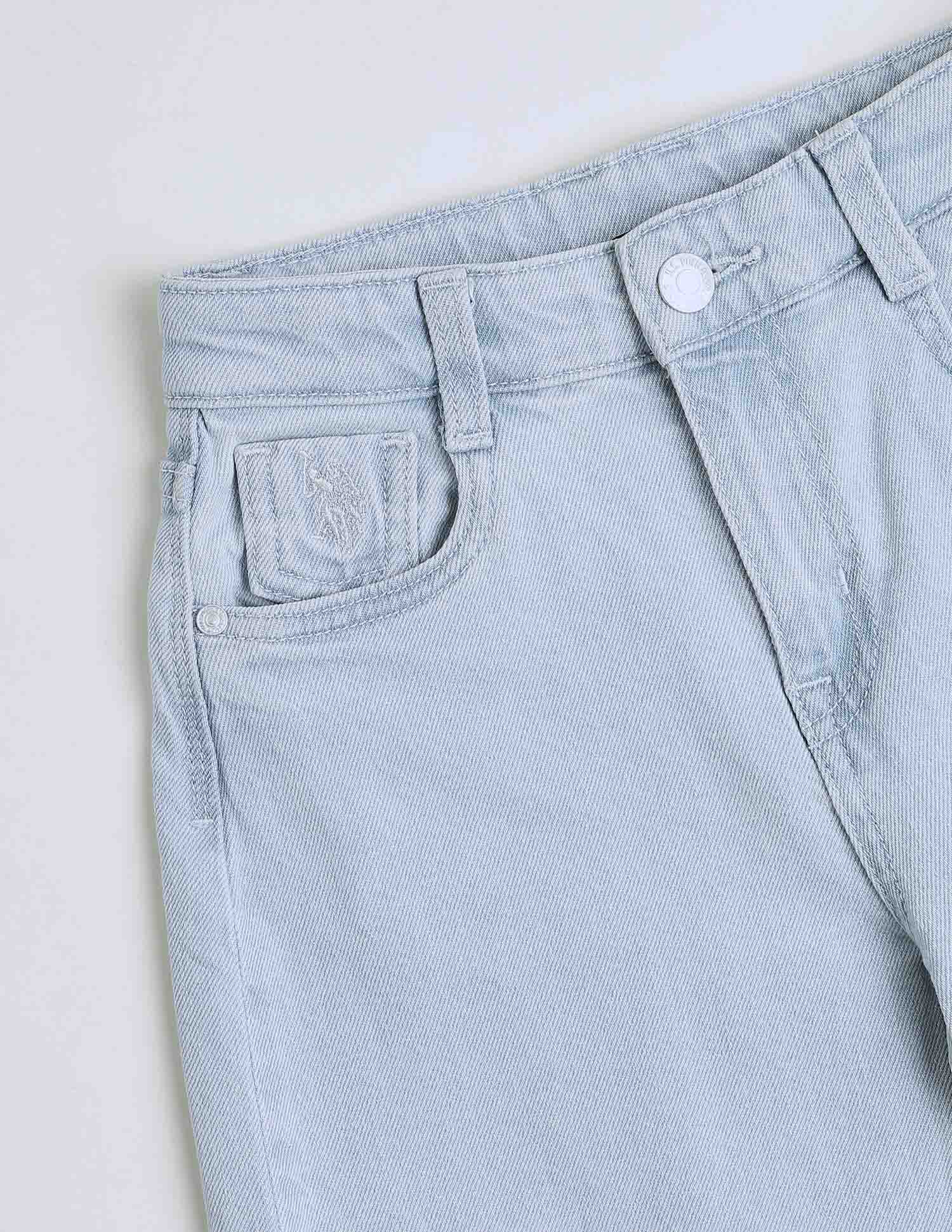 Girls Mid Rise Barrel Fit Jeans - Image 2