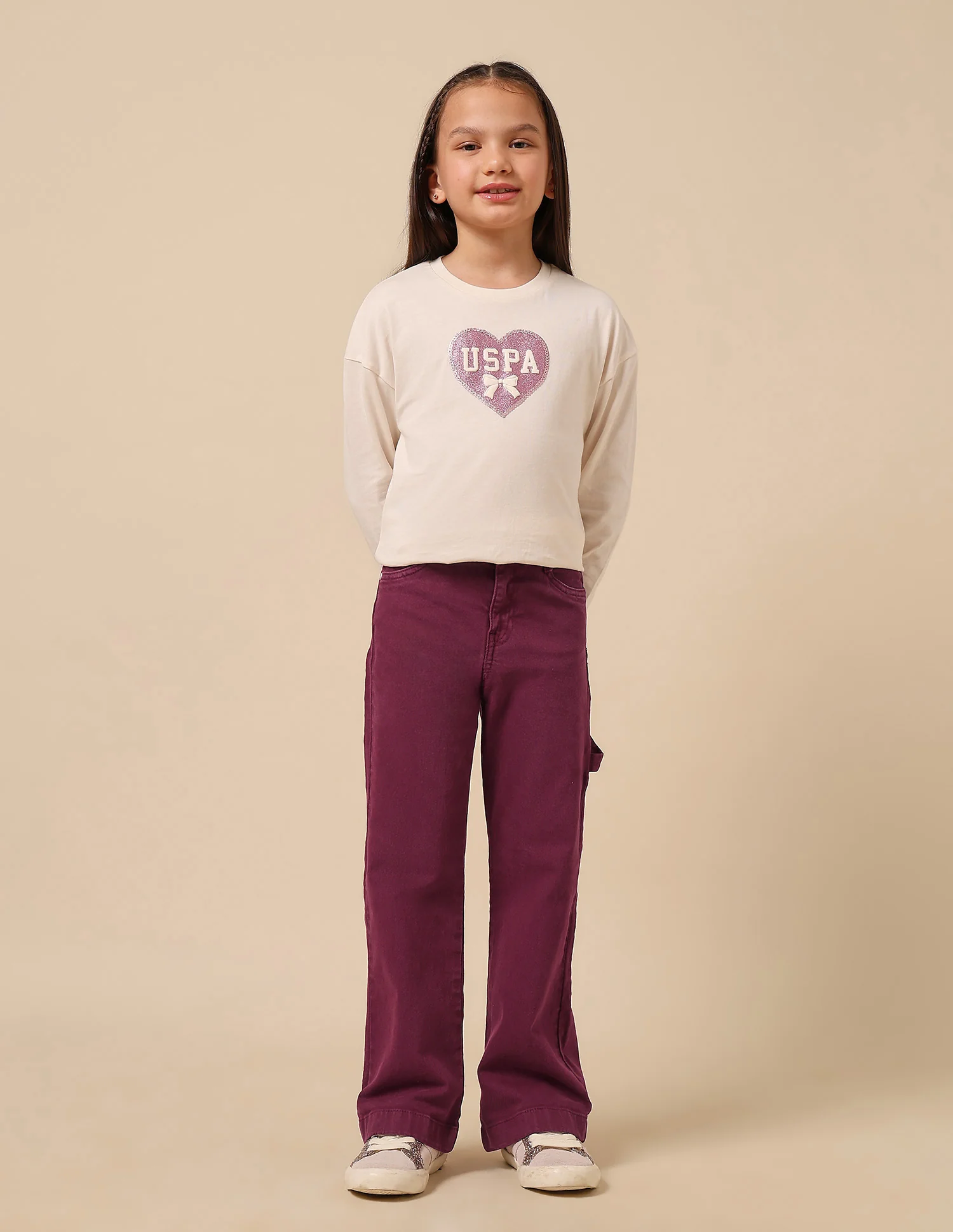 Girls Mid Rise Bootcut Jeans - Image 3