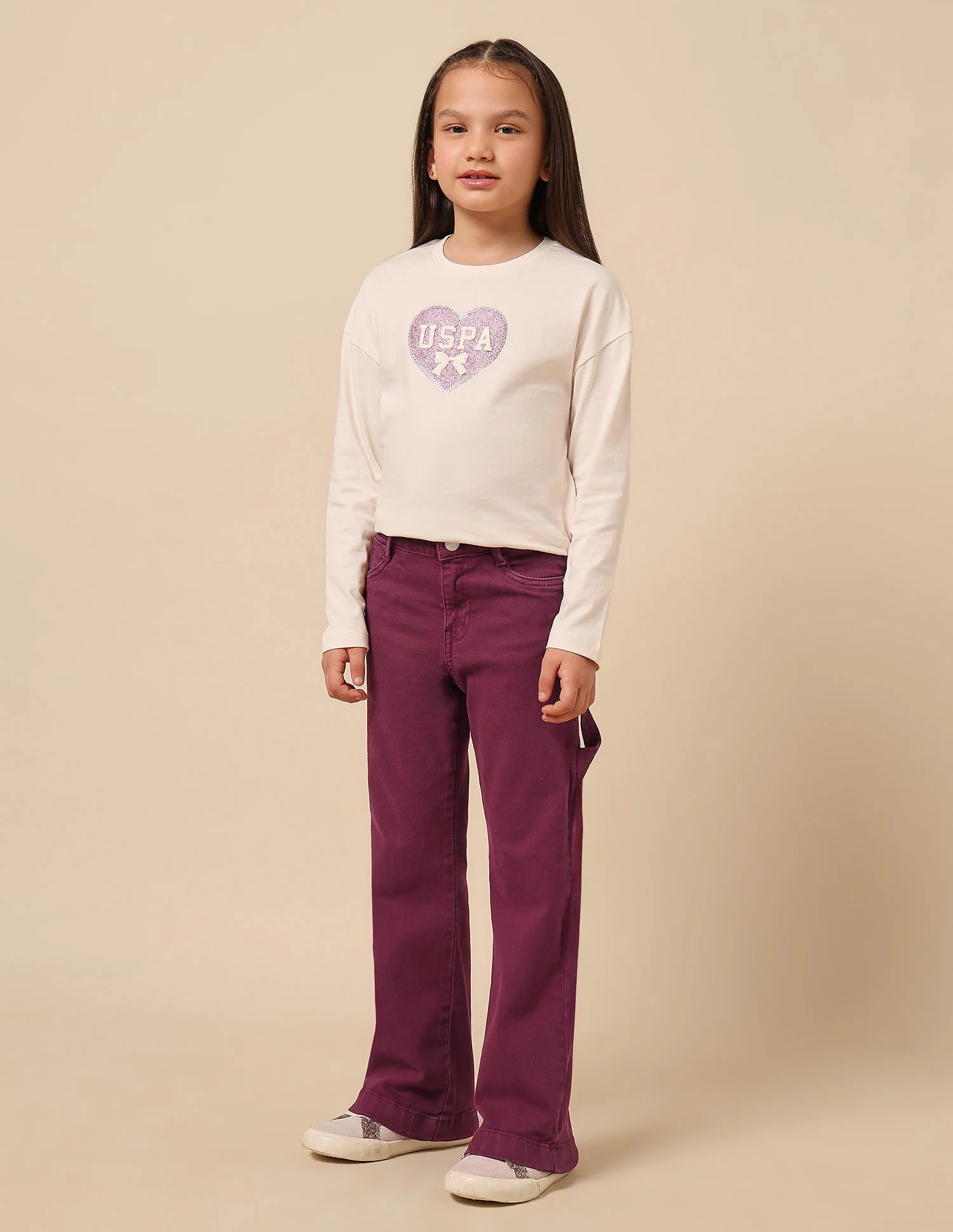 Girls Mid Rise Bootcut Jeans - Image 4