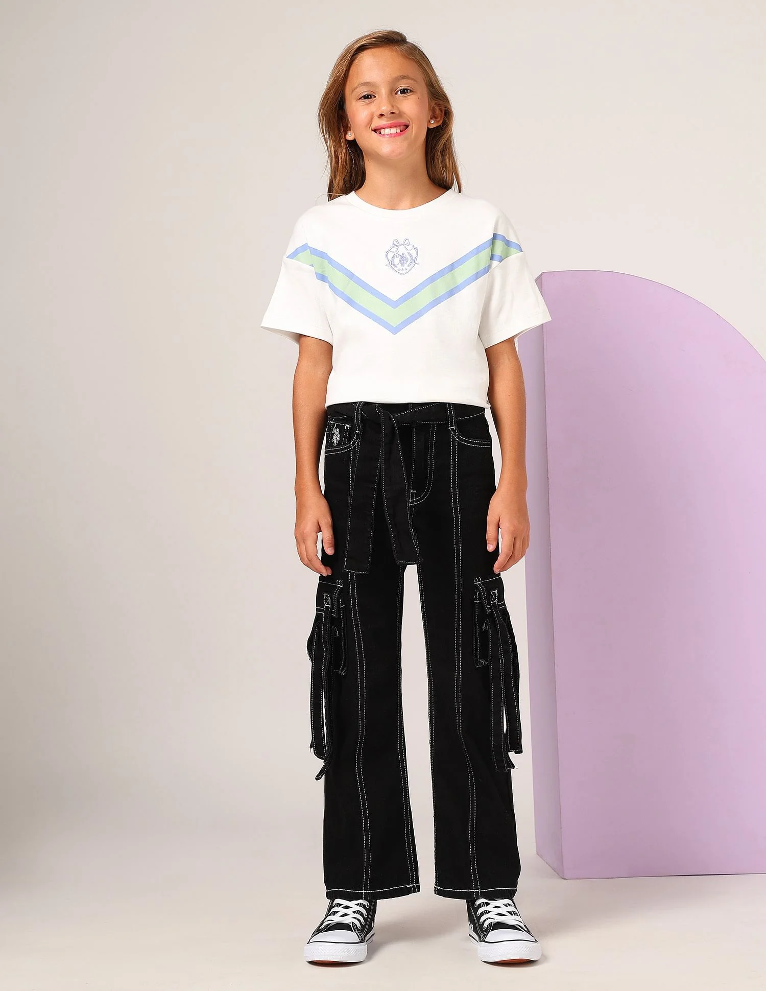 Girls Mid Rise Bootcut Jeans - Image 3