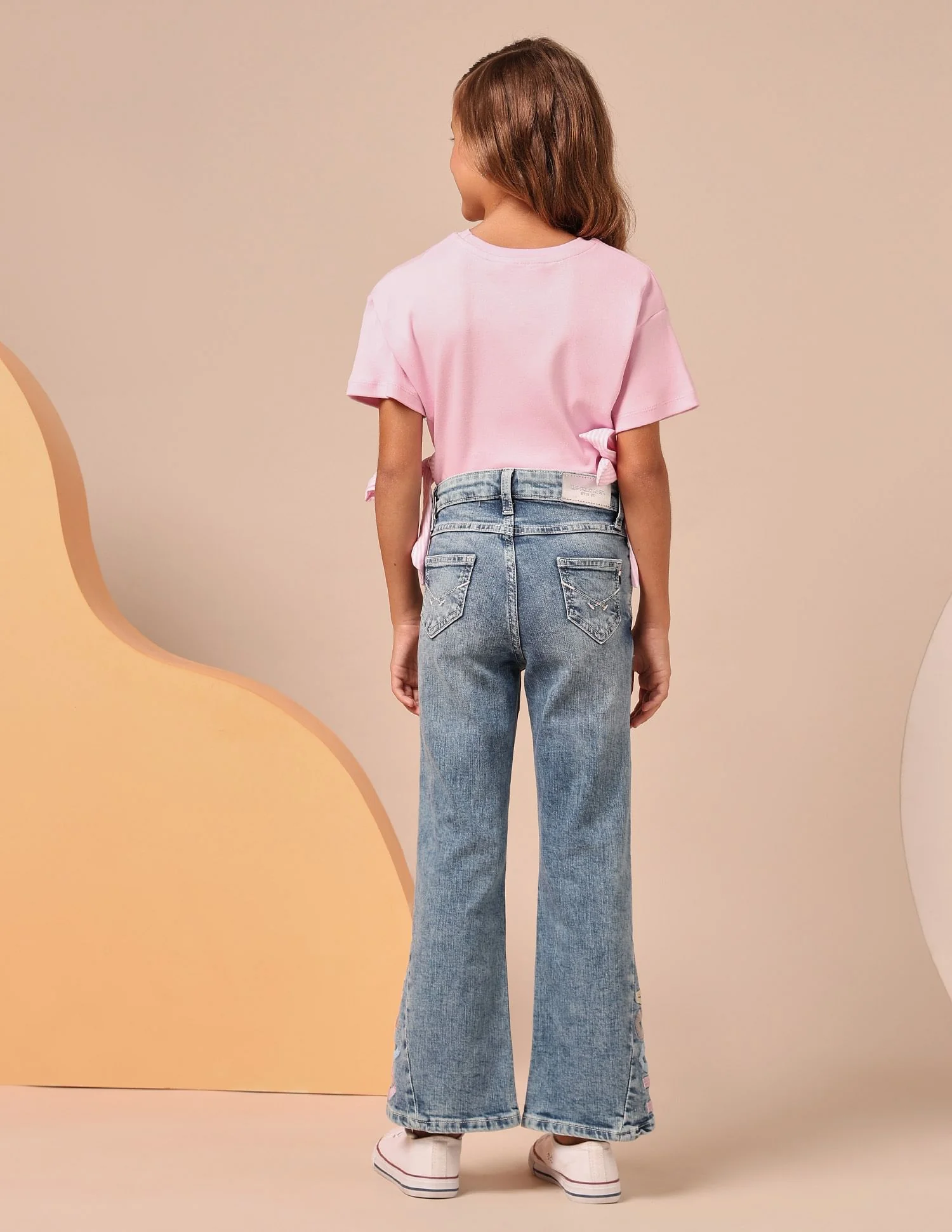 Girls Mid Rise Bootcut Jeans - Image 4