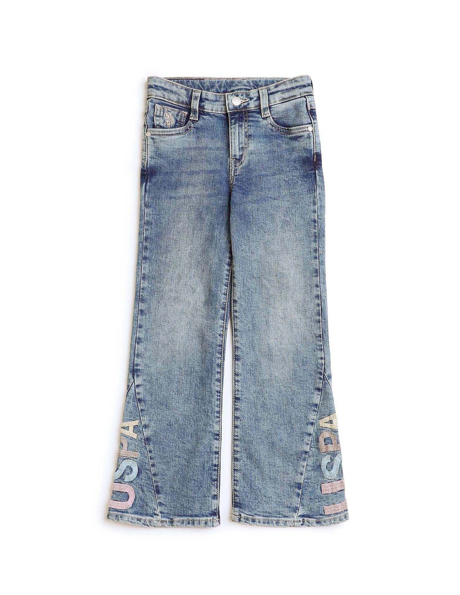 Girls Mid Rise Bootcut Jeans - Image 6