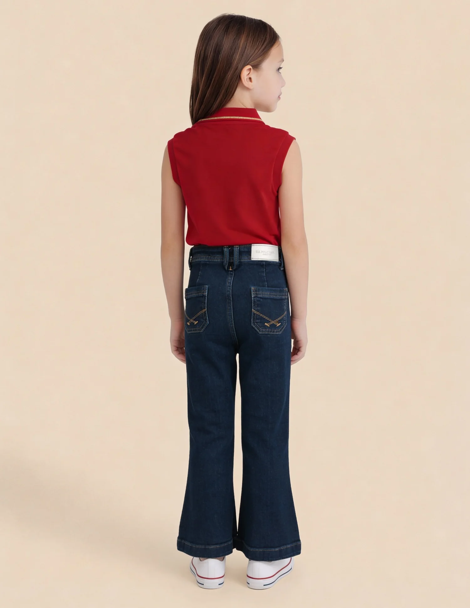 Girls Mid Rise Flared Fit Jeans - Image 4