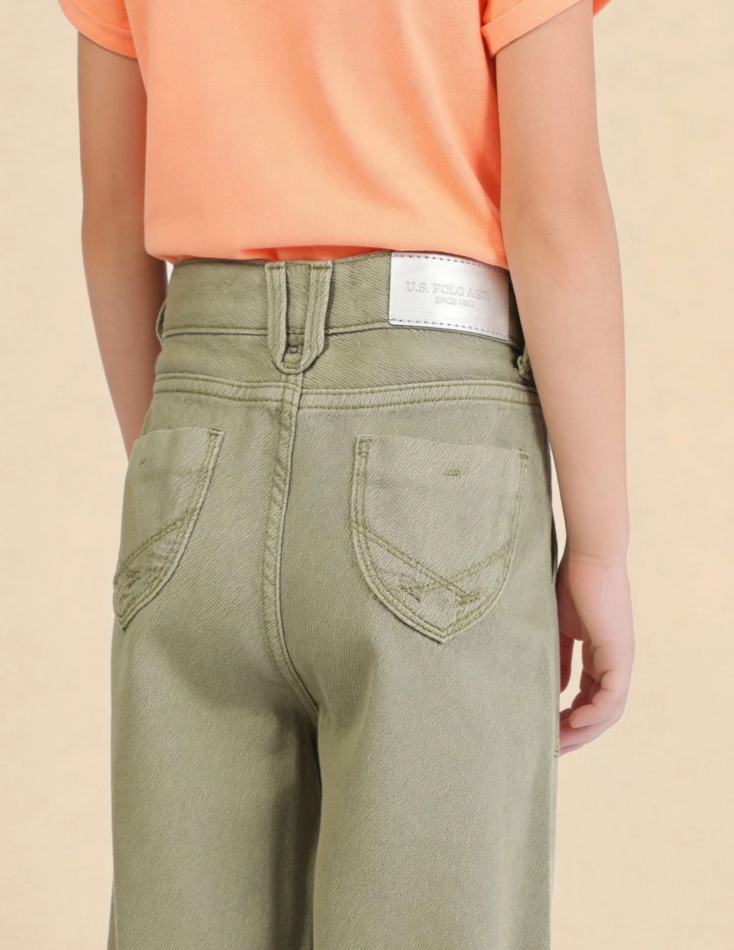 Girls Mid Rise Wide Leg Fit Jeans - Image 5