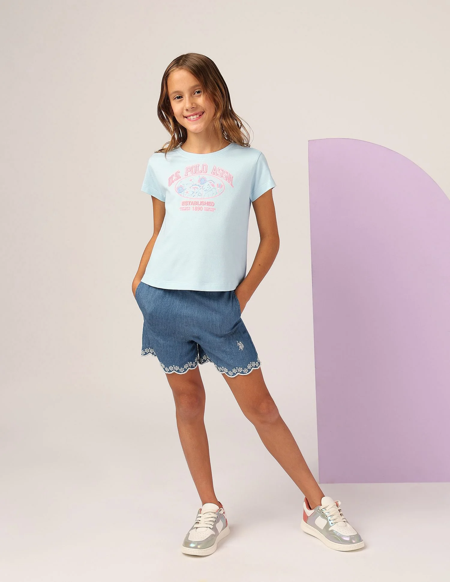 Girls Neon Graphic Print T-Shirt - Image 3