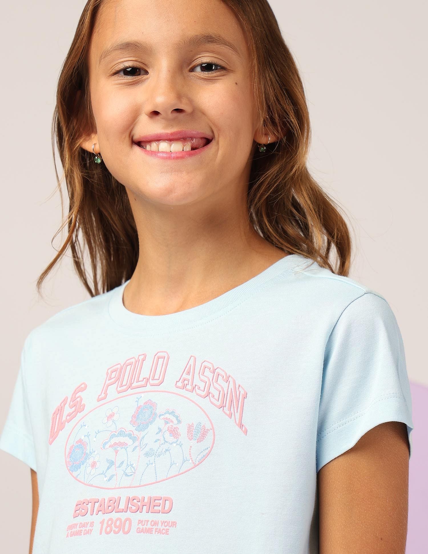 Girls Neon Graphic Print T-Shirt - Image 5