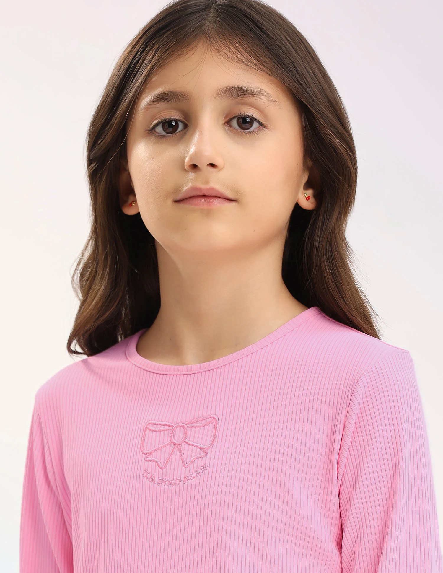 Girls Patterned Knit Regular Fit T-Shirt - Image 7