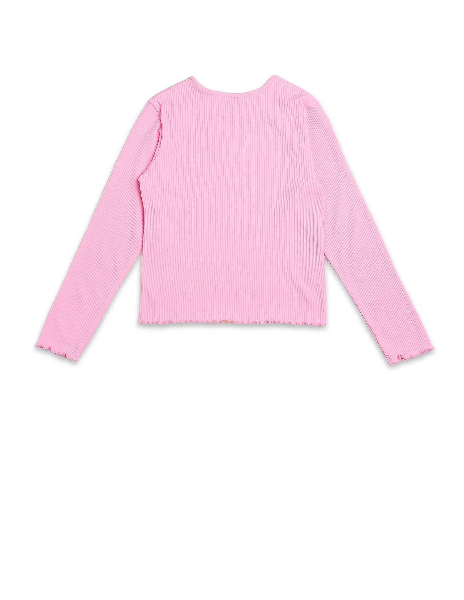 Girls Patterned Knit Regular Fit T-Shirt - Image 9
