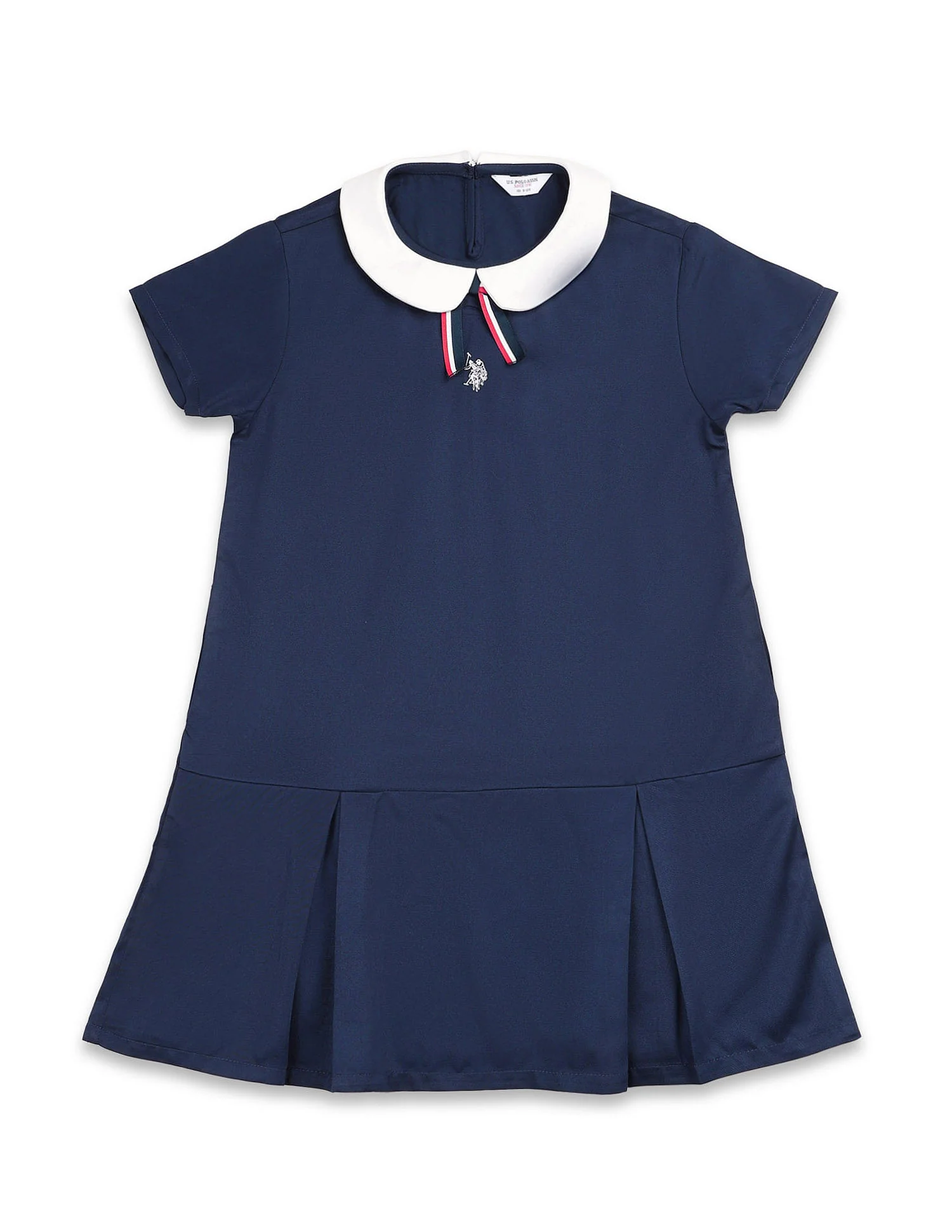 Girls Peter Pan Collar A-Line Dress - Image 6